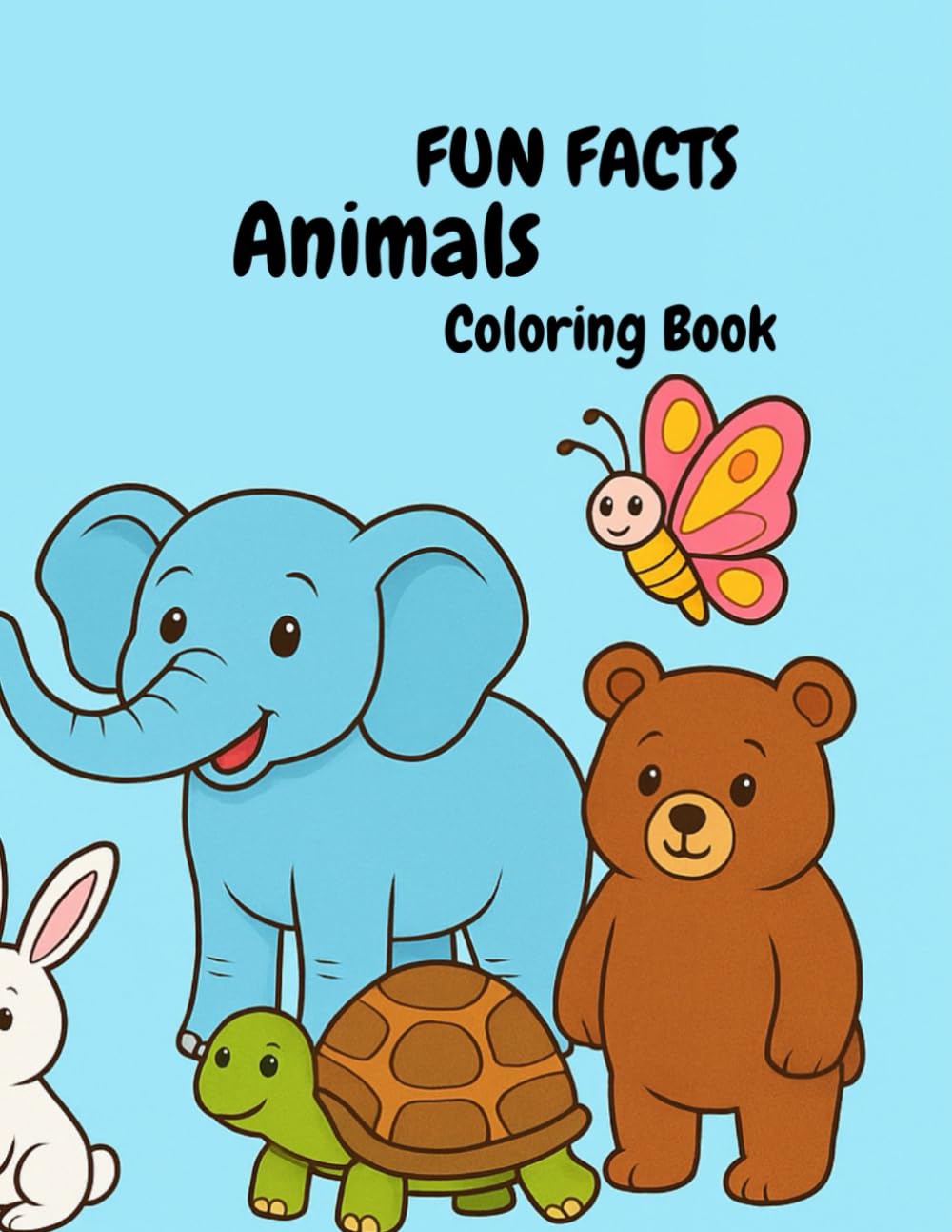 Animal Fun Facts Coloring Book