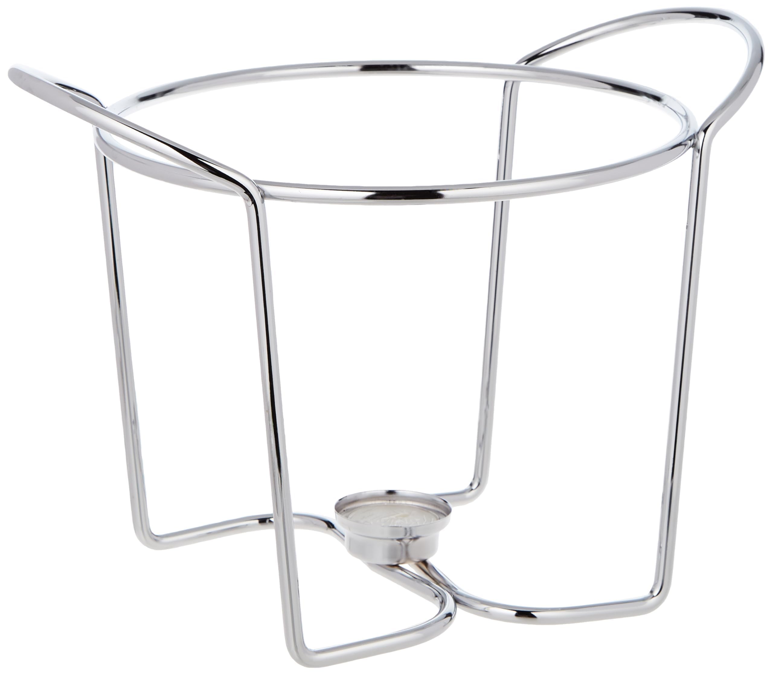 APS 65035 Servierschale mit Stövchen Ø 23cm, H: 26cm, Stövchen Metall verchromt, Glasschale, 4 Liter, Deckel Edelstahl poliert Schöpfkelle aus Edelstahl, -HOT POT-