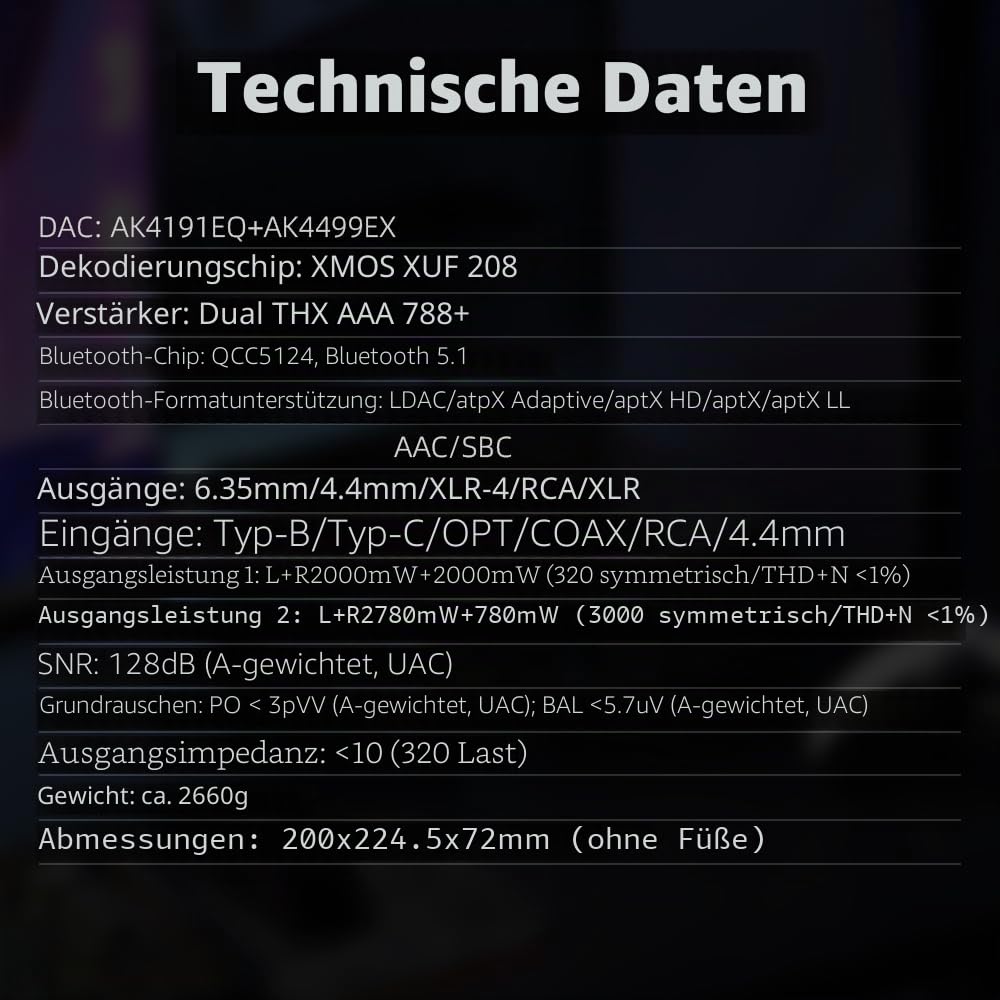 FiiO K9 AKM Desktop-DAC- und Kopfhörerverstärker, AK4191EQ + AK4499EX, THX AAA 788+, Bluetooth 5.1 LDAC, 768 kHz/32 Bit DSD512, 4,4/6,35 mm Ausgang für PC/HomeAudio