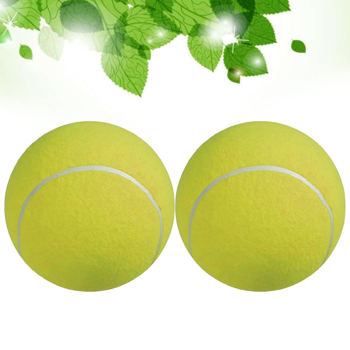 POPETPOP 2pezzi Palla Da Tennis Gigante Palla Gonfiabile Per Esterno Giocattolo in Gomma Per Animali Domestici Con Ago Gas Incluso