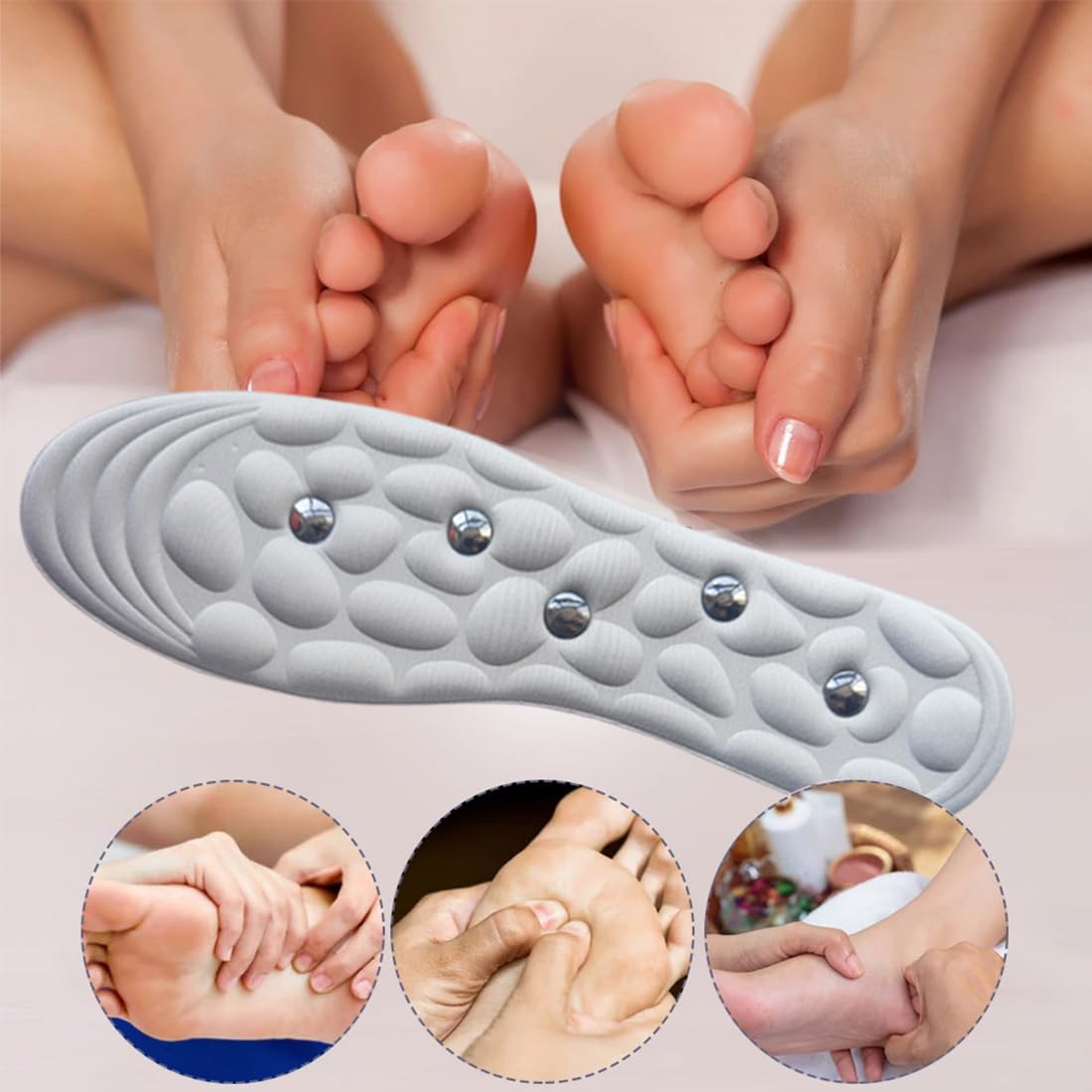 Solette Magnetiche Dimagranti per Agopressione - Massaggio con Terapia Magnetica, Riflessologia Plantare, Sottopiedi Giapponesi per Dimagrimento e Prevenzione