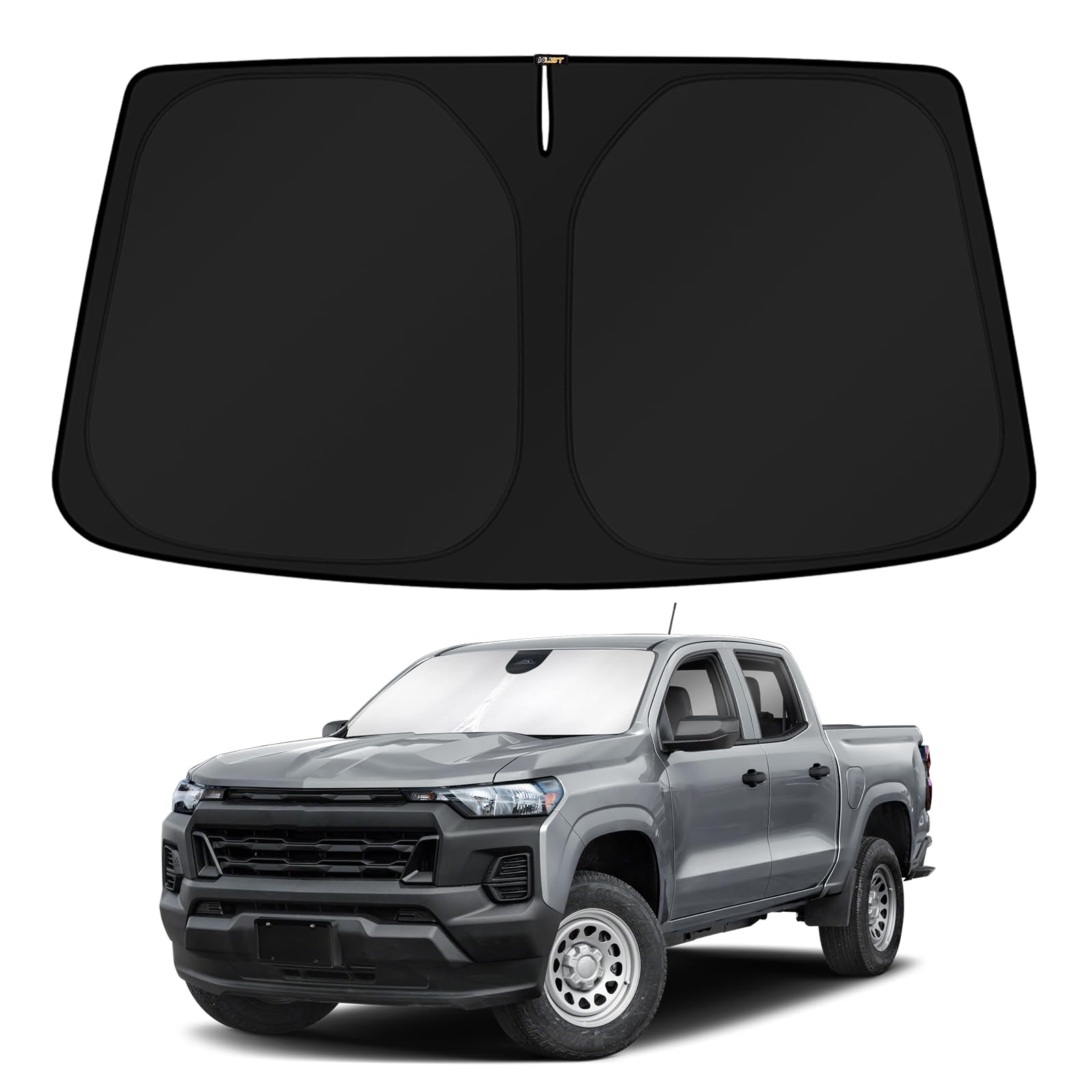 KUST Windshield Sun Shade for Chevrolet Chevy Colorado 2023 2024 2025 2026 Accessories Custom Fit Sunshades Sun Visor Protectors Blocks UV Rays