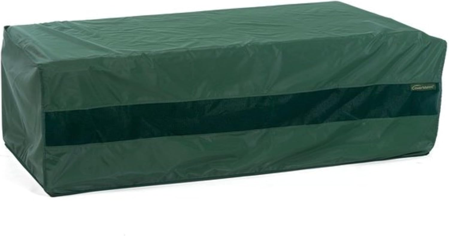 Covermates Classic Ice Chest Cover – Outdoor Ice Chest & Cooler Cover – All‑Weather Water‑Resistant 12‑Gauge Vinyl Protector with Elastic Hem, 40W x 28D x 22H, Green