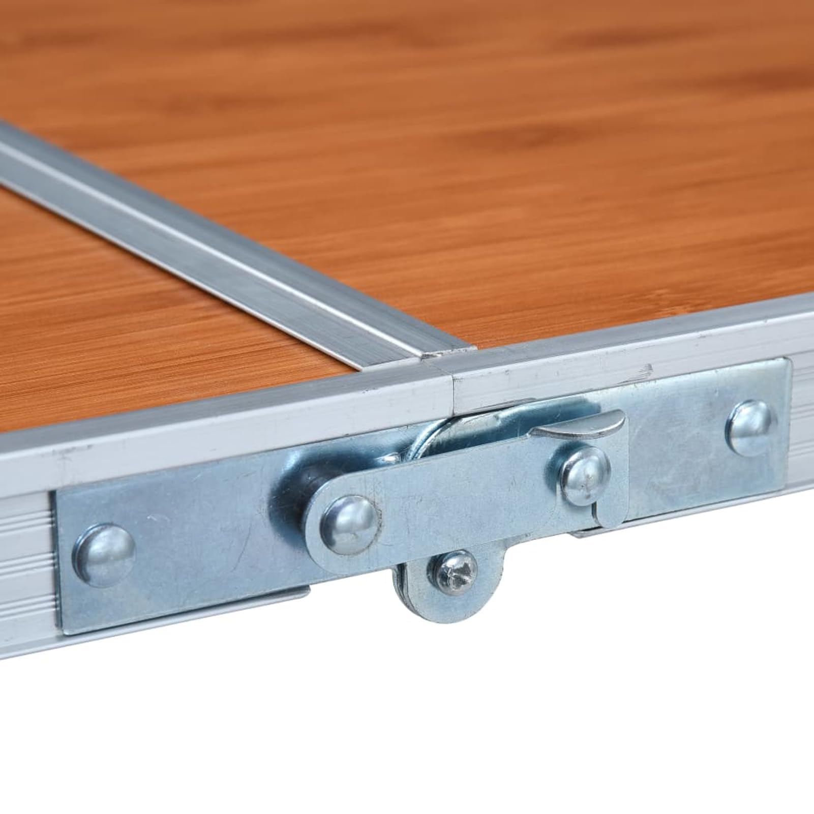 Klappbarer Campingtisch, Klapptisch, Camping Tisch, Tapeziertisch, Balkon Klapptisch, Beistelltisch, Campingmöbel, Aluminium 120 x 60 cm