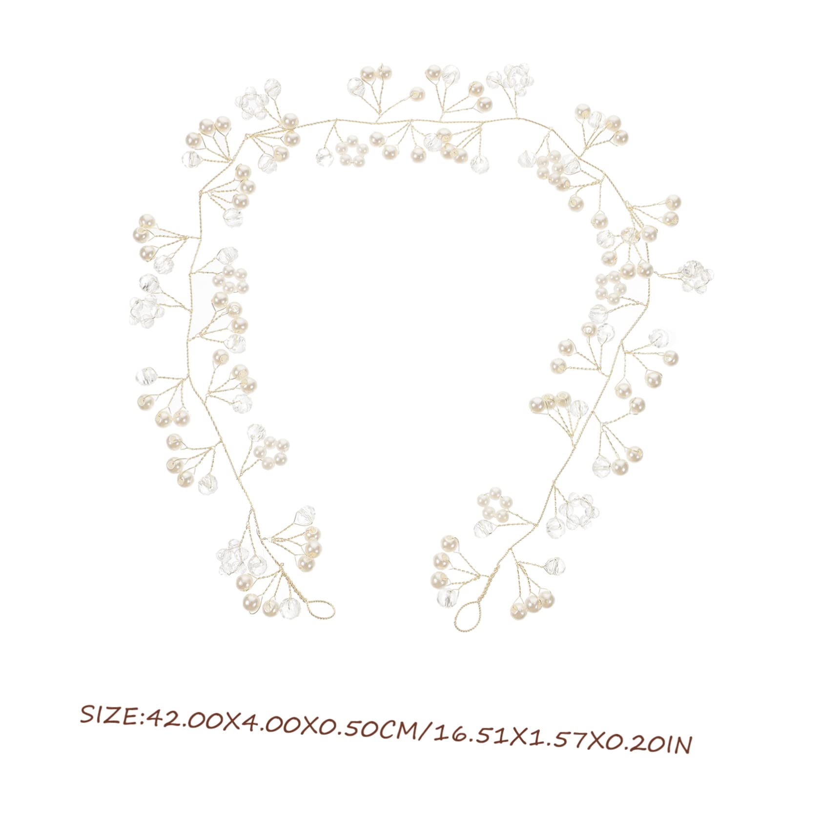 FRCOLOR 5 Piezas Diadema Con Cristales Diadema Para Niñas Lazos Para El Cabello Niña Diademas Para Niñas Tocado Novia Damas Diademas Accesorios Perder Con Cuentas