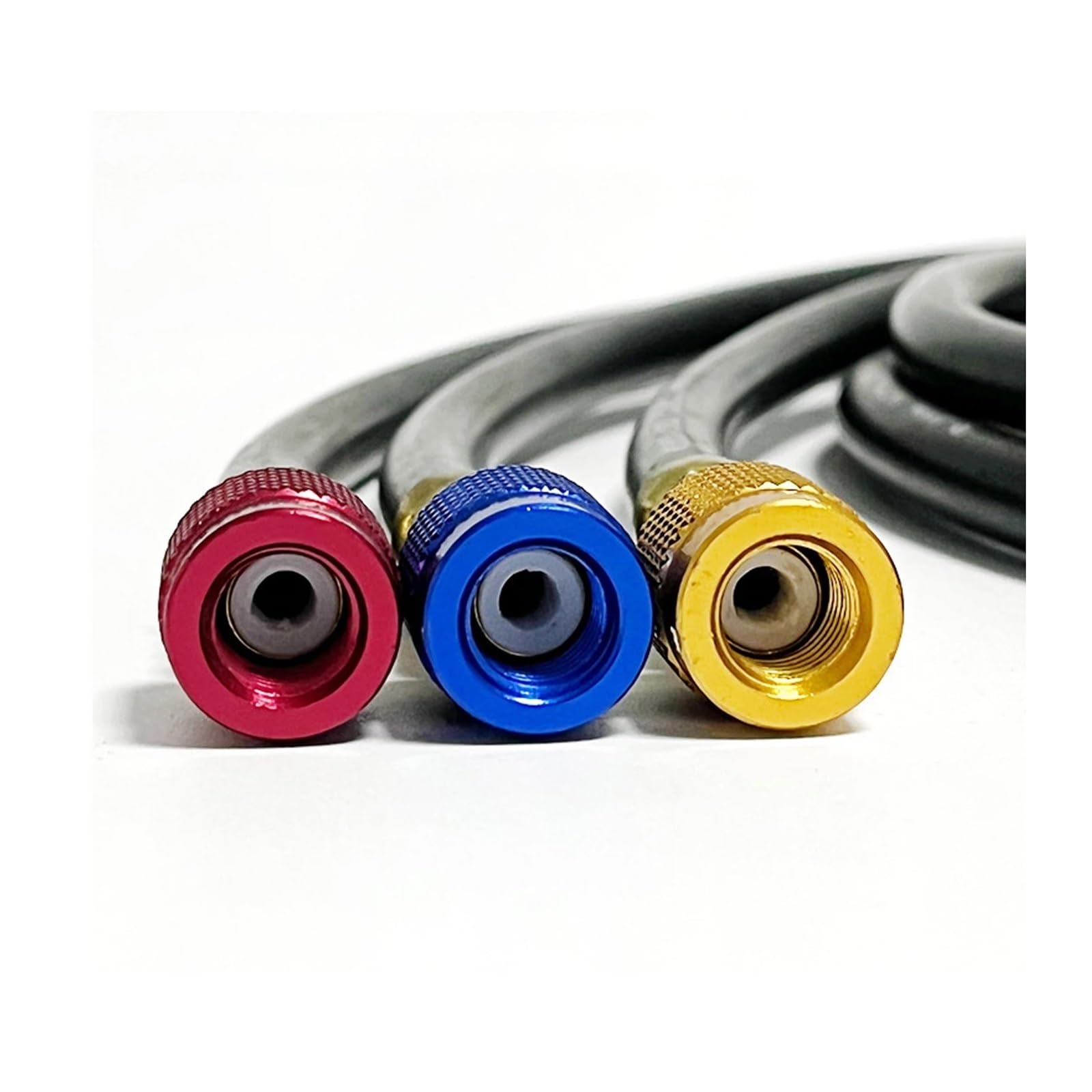 Manguera de carga de refrigerante R134a R410A for aire acondicionado, herramienta de HVAC, manguera de silicona for coche, sistema de mantenimiento(1.8M)