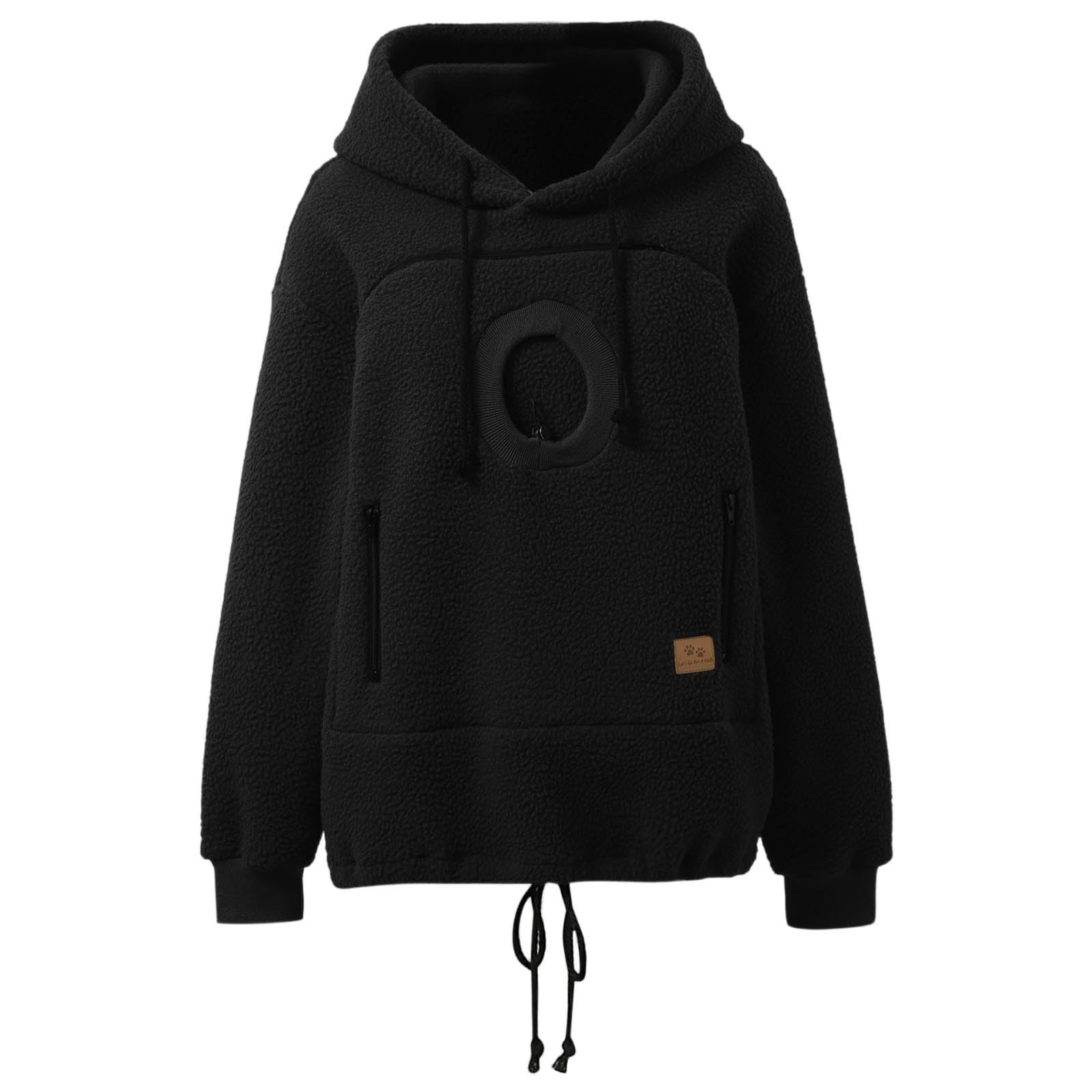 Sudadera con capucha para mujer, algodón, con capucha, corte regular, flexible, bolsillo canguro, capucha ajustable, informal, primavera, suave, sudadera deportiva, estilo moderno, A100