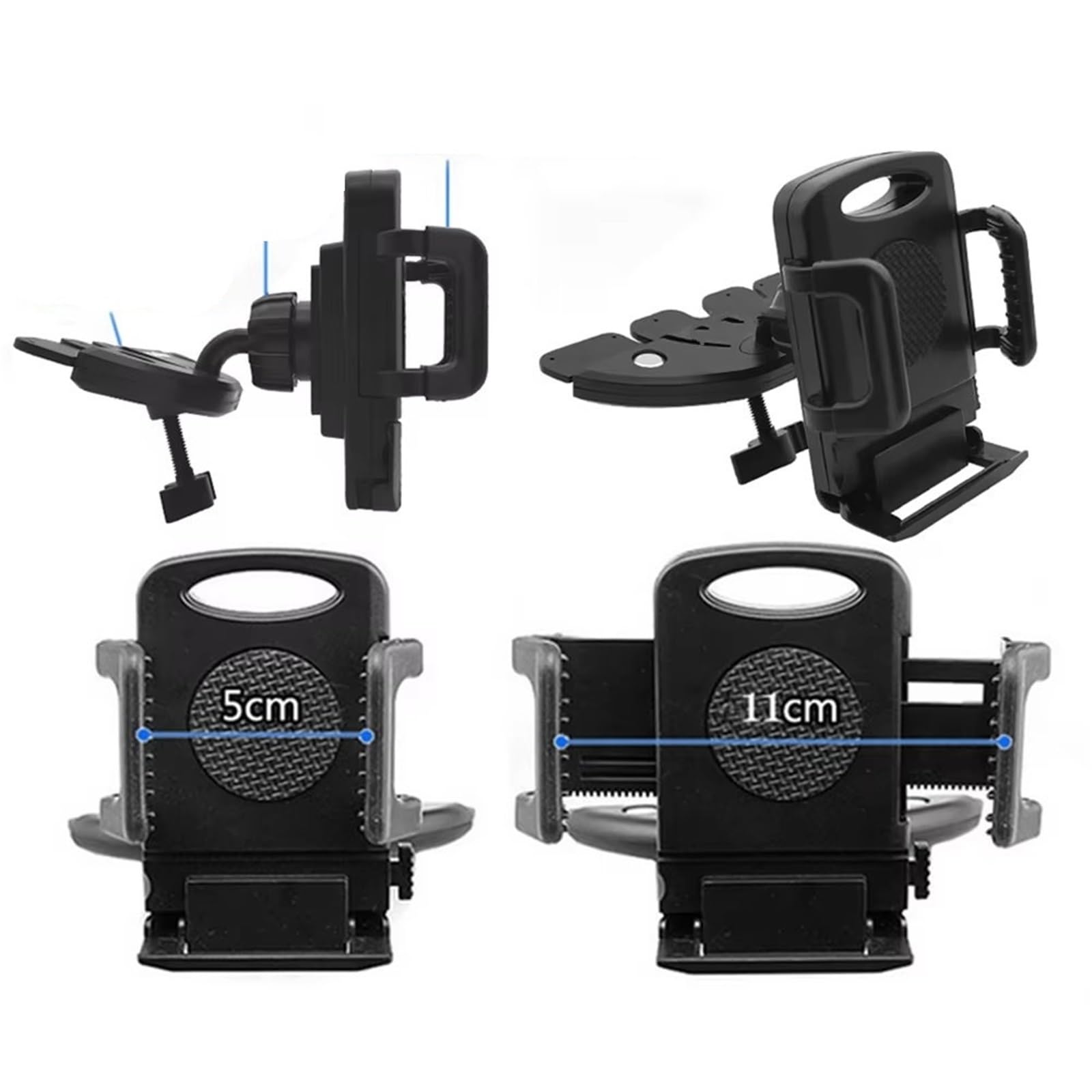 para iPhone GPS Xnyocn Soporte para Coche Soporte para Ranura para CD Soporte Ajustable Universal Soporte para Teléfono Móvil con Rotación 360 ° Soporte Móvil Coche
