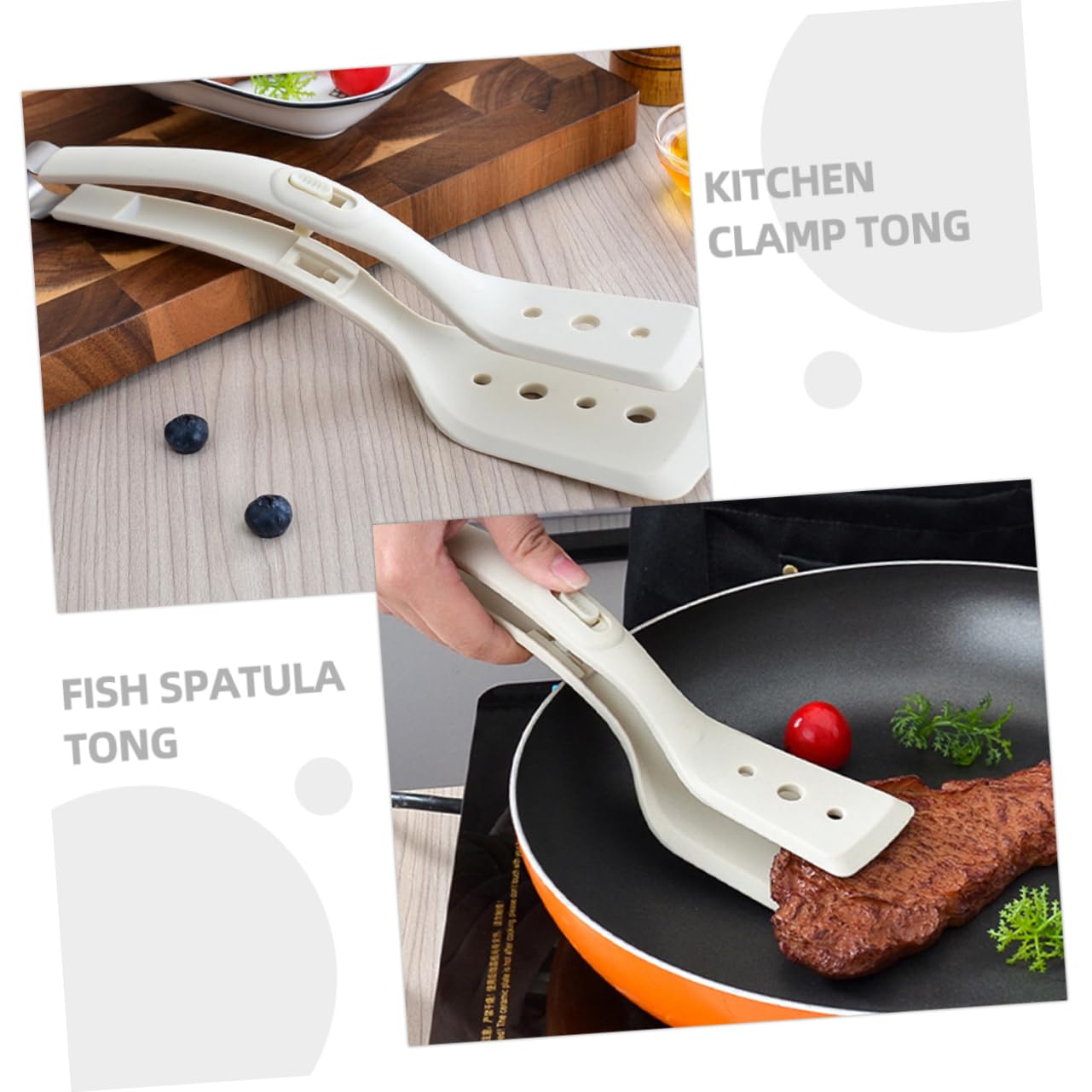 MAGICLULU 5stücke Silicone Spatula Und Grillzange Hitzebeständige Küchenhilfe Lebensmittelechtem Rutschfester Griff Für Bbq Und Fleischzubereitung Weiß