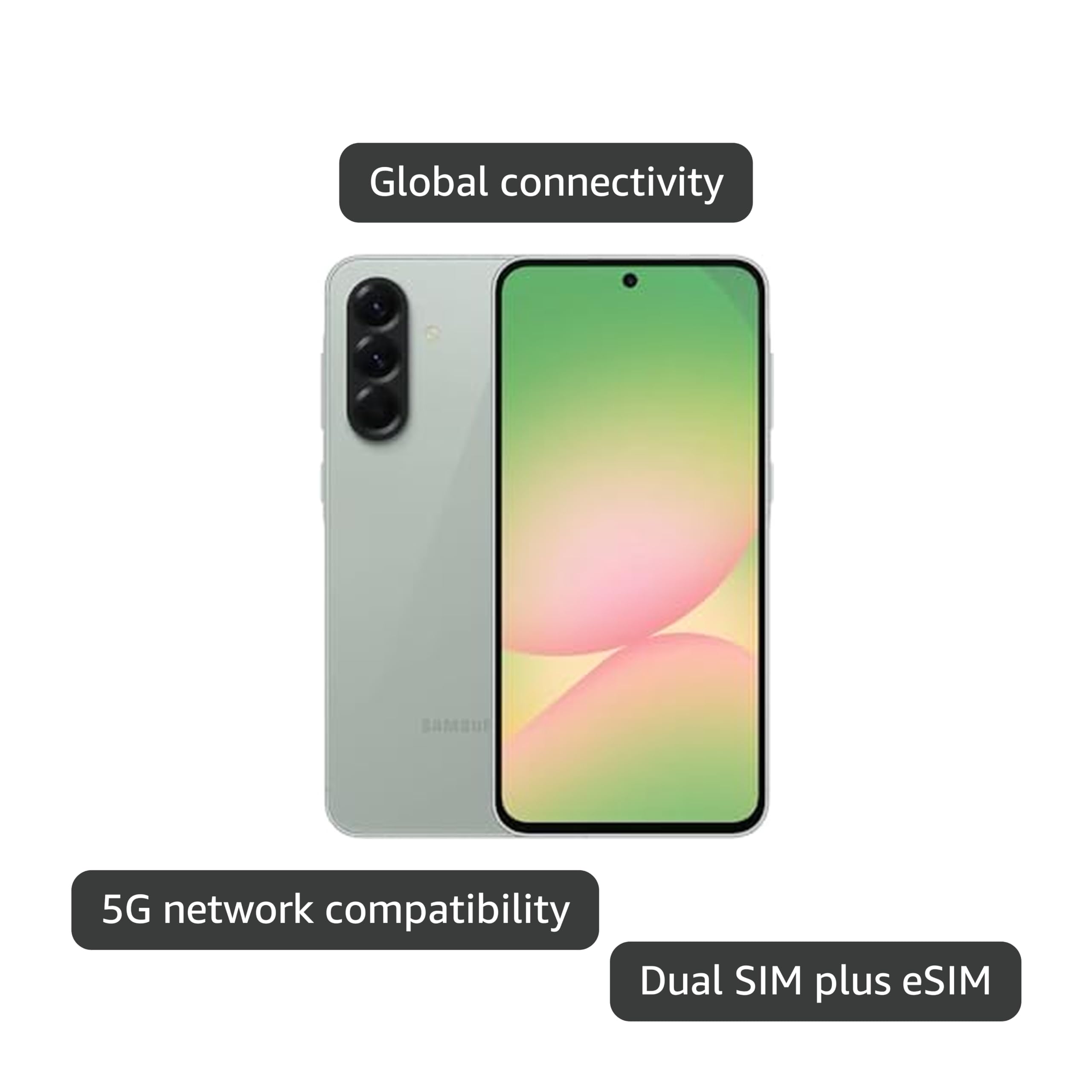 Galaxy A56 5G (Awesome Olive, 12GB, 256GB) | Awesome Intelligence: Circle to Search, Intelligent Editing | Awesome 6 OS & 6 Years Security Updates | IP67- International