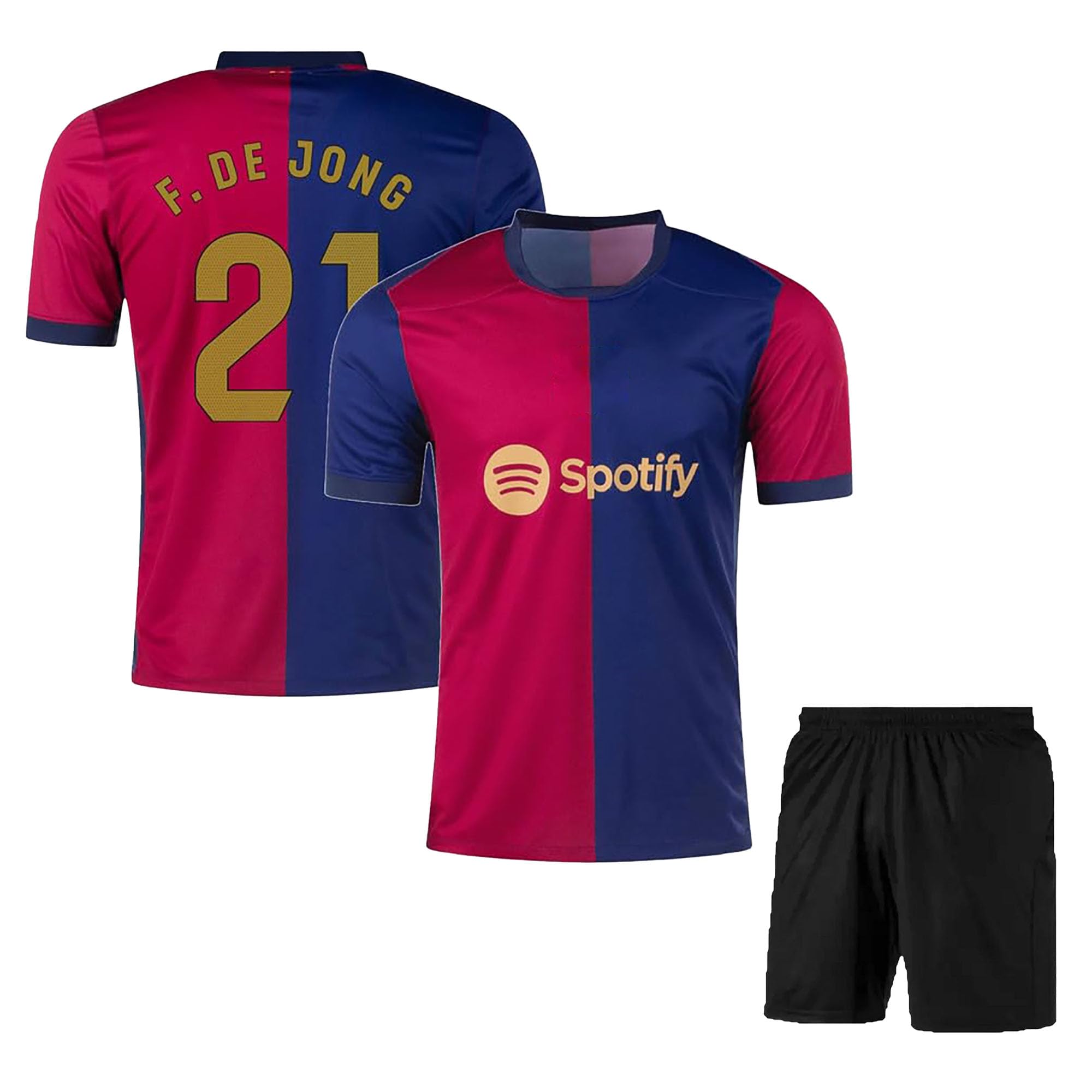 Sports Baarce Football Home Jersey with Shorts 2024/25 (Kid's, Boy's& Men)
