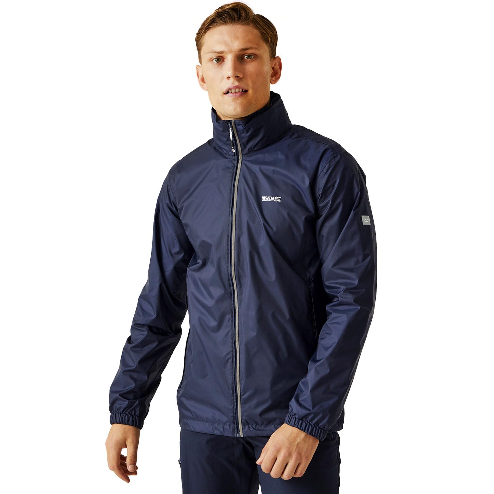 Regatta Mens Lyle IV Waterproof Packaway Jacket Lightweight Breathable Walking Raincoat
