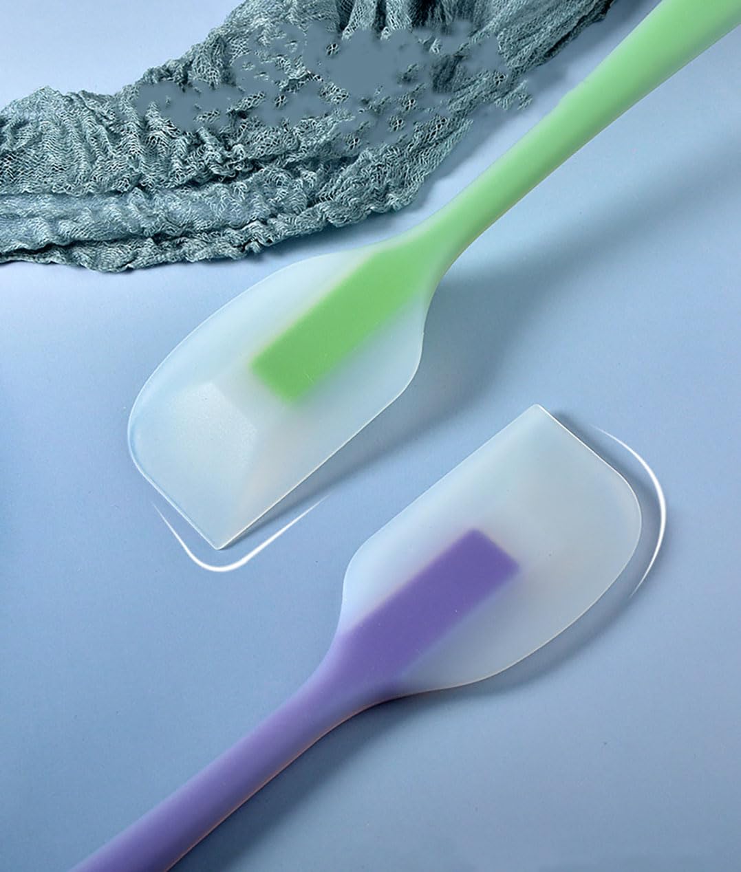 Juego de 5 espátulas de silicona resistentes al calor para tartas, crema, mantequilla, mezcla, espátulas, antiadherentes, flexibles, sin BPA, multicolor, juego de 5 (5)