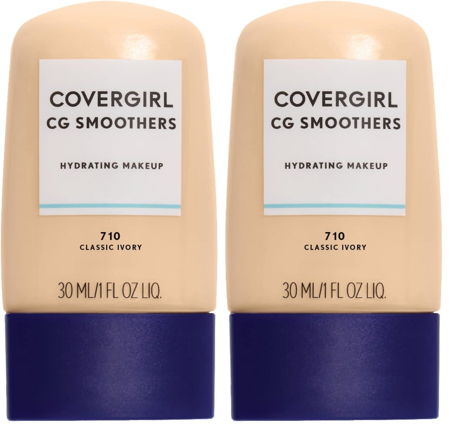 COVERGIRL Smoothers Hydrating Makeup Classic Ivory, 1 oz (packaging may vary) (Pack of 2)
