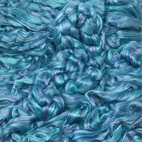 Image of Living Dreams Yarn Bamboo Rayon Combed Top Roving - Glacier Bay