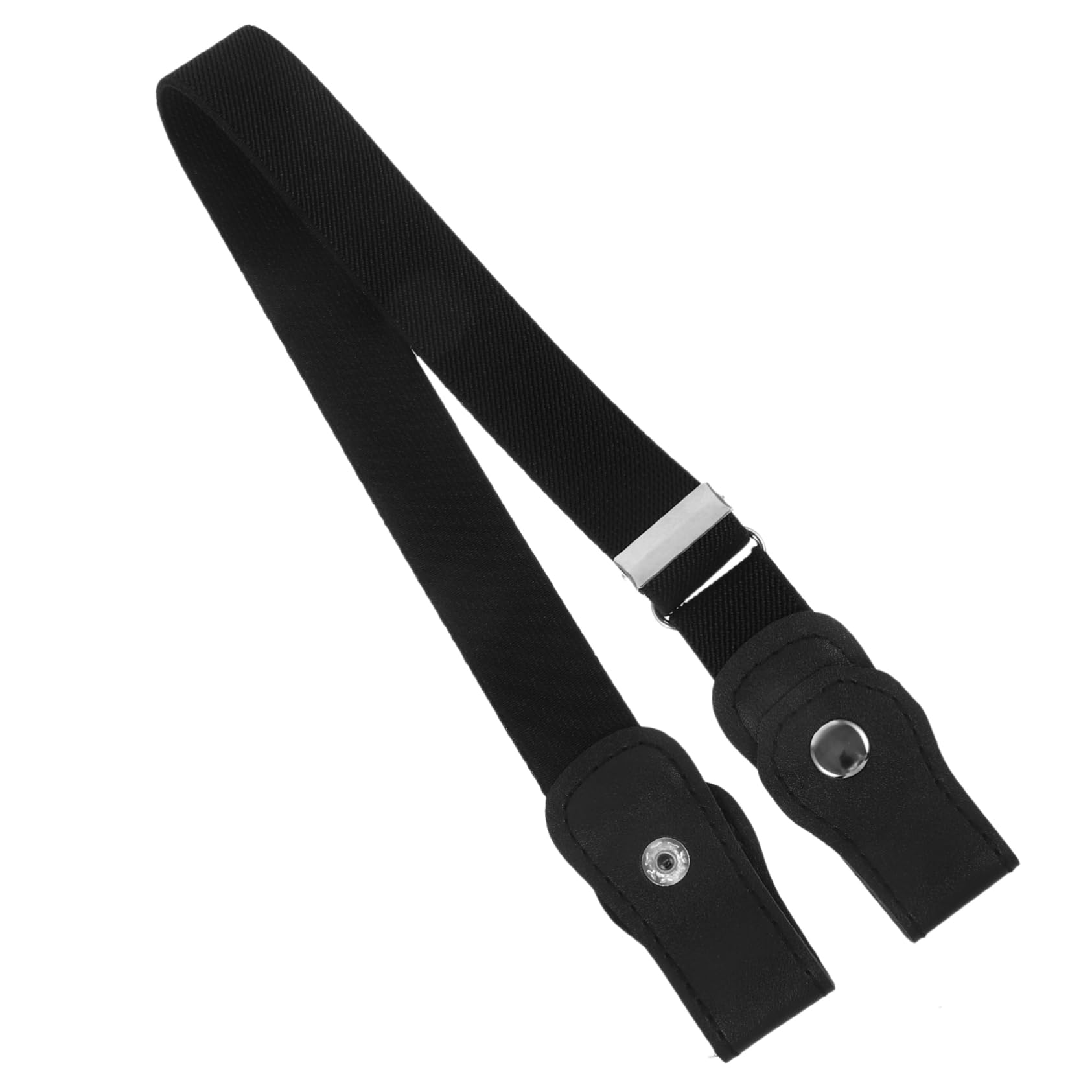 PartyKindom Adjustable Waist Belt Running Belt No Buckle Elastic for Boys and Girls Boys Girls Black