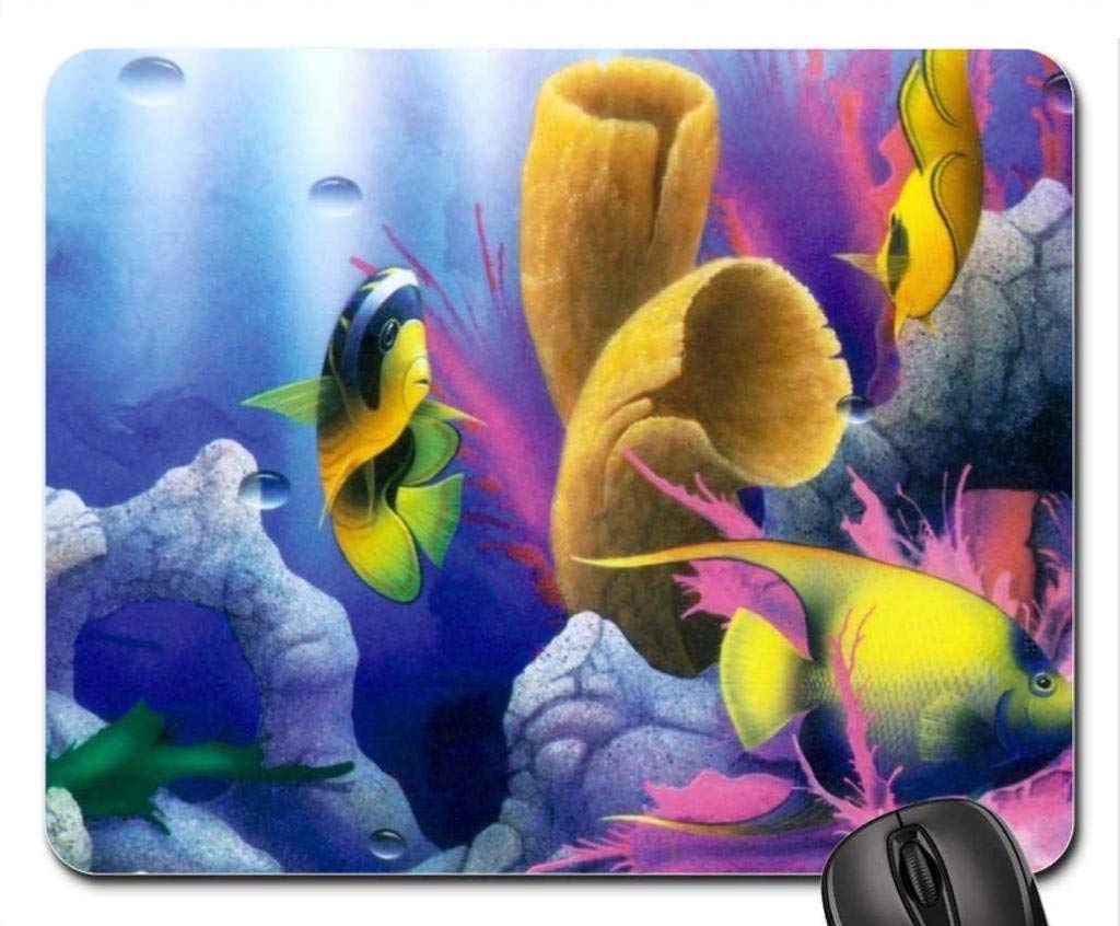 Nature Landscape Gaming Mouse Pad,Ocean Dreams Mouse Pad, Mousepad (Fish Mouse Pad)