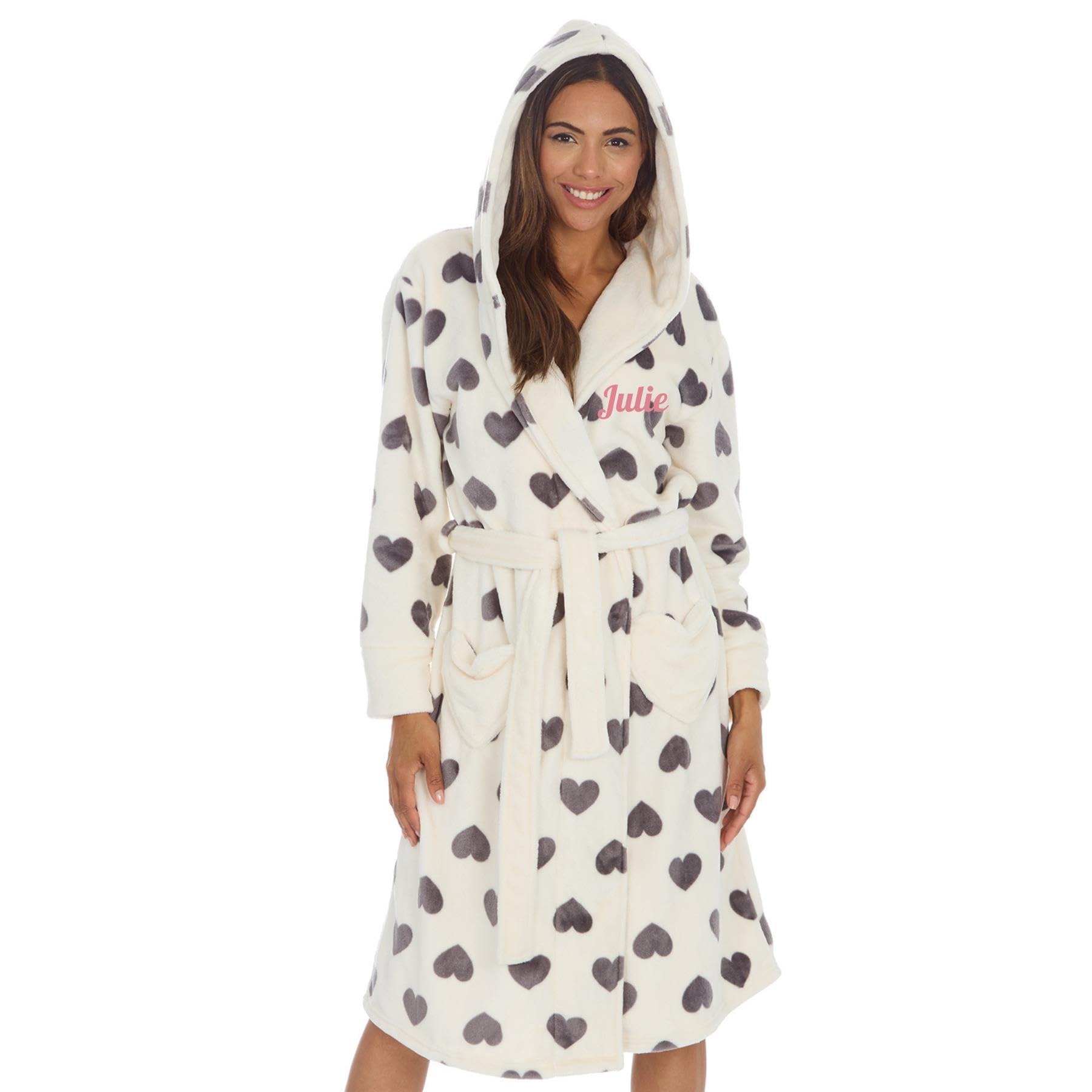 Style It UpPersonalised Womens Robe Dressing Gown - Super Soft and Warm Fleece Bathrobe - Ideal for Gifting - Available in Range of Sizes and Colours