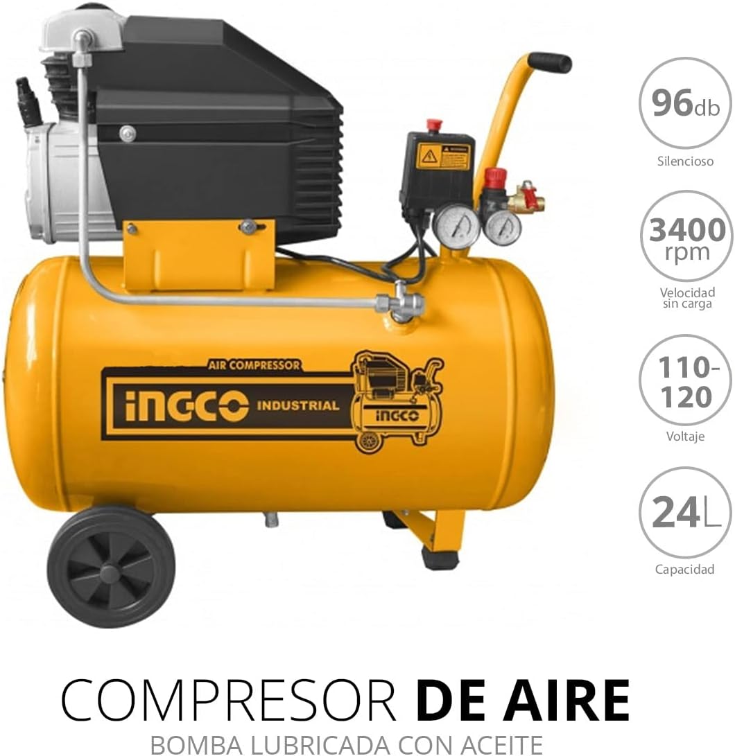 Ingco AC20246 Portable Electric Horizontal Air Compressor