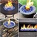 Onlyfire 10 pounds Fire Glass for Propane Fire Pit and Gas Fireplace, 1/4 Inch Reflective Firepit Glass Rocks for Fire Pit Table and Fire Bowl, Cobalt Blue