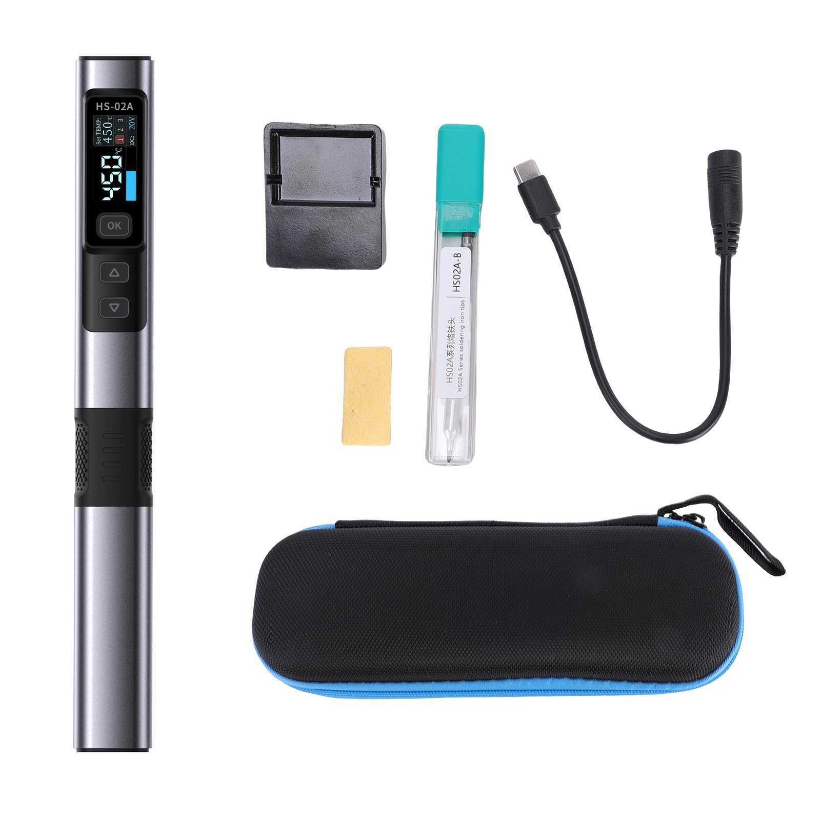 Kit Fer à Souder Intelligent 100W, Station Filaire avec Écran
