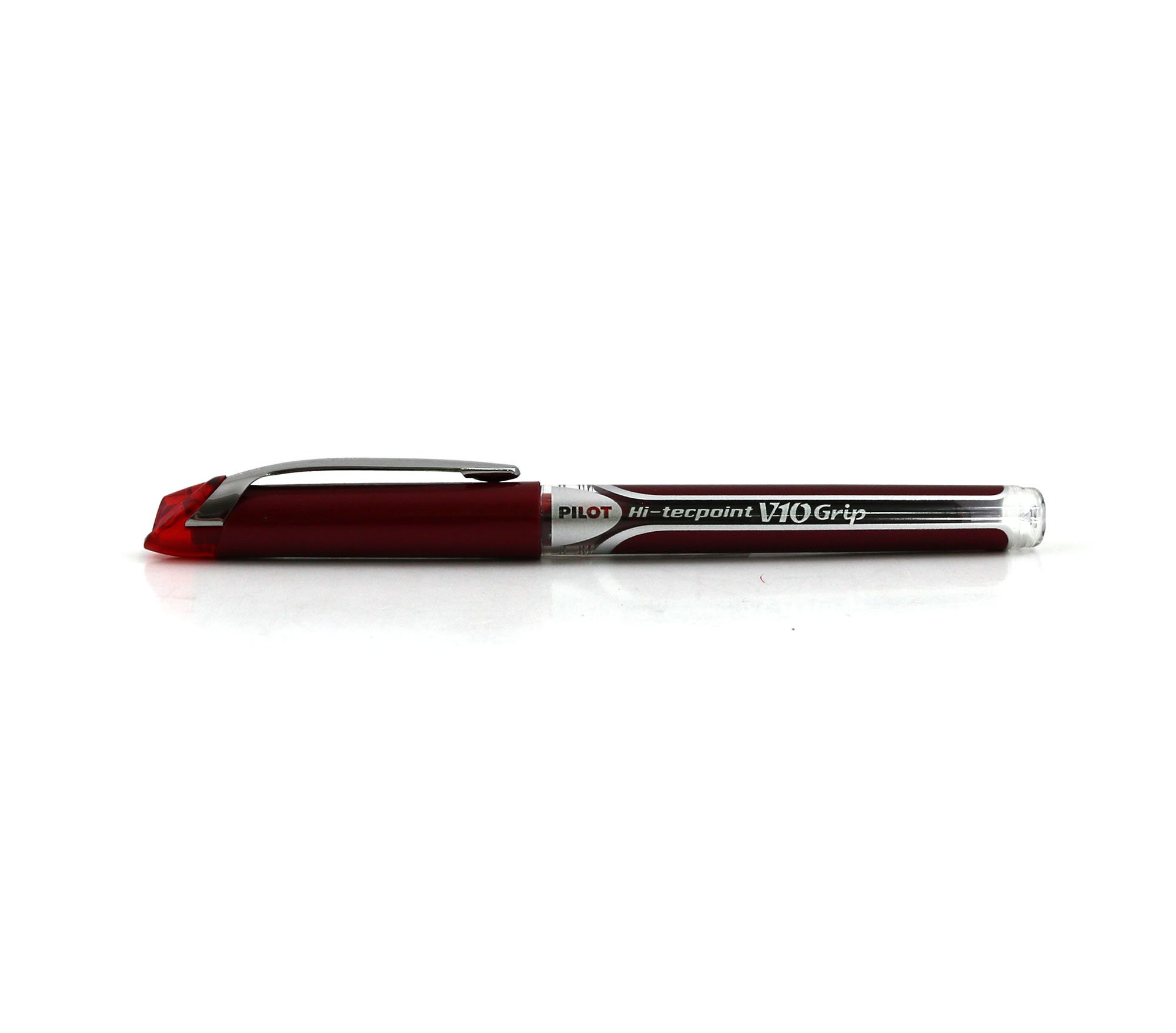 Pilot V10 Grip Liquid Ink Rollerball 1.0 mm Tip (Box of 12) - Red