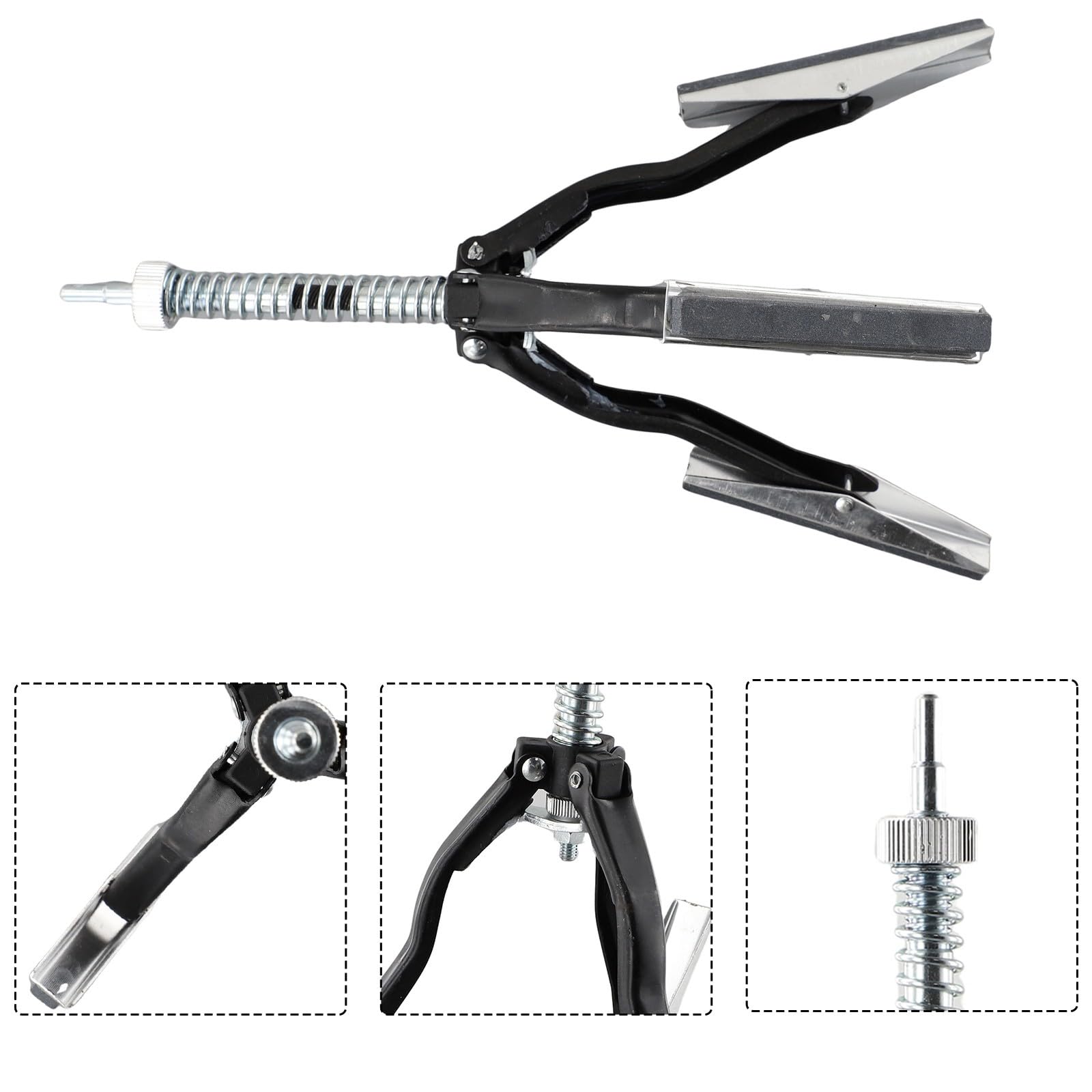 Cilindro motore a 3 artigli in acciaio con diametro regolabile 18-177 mm per auto, camion, trattore, motore industriale, rettifica, lucidatura, argento, nero