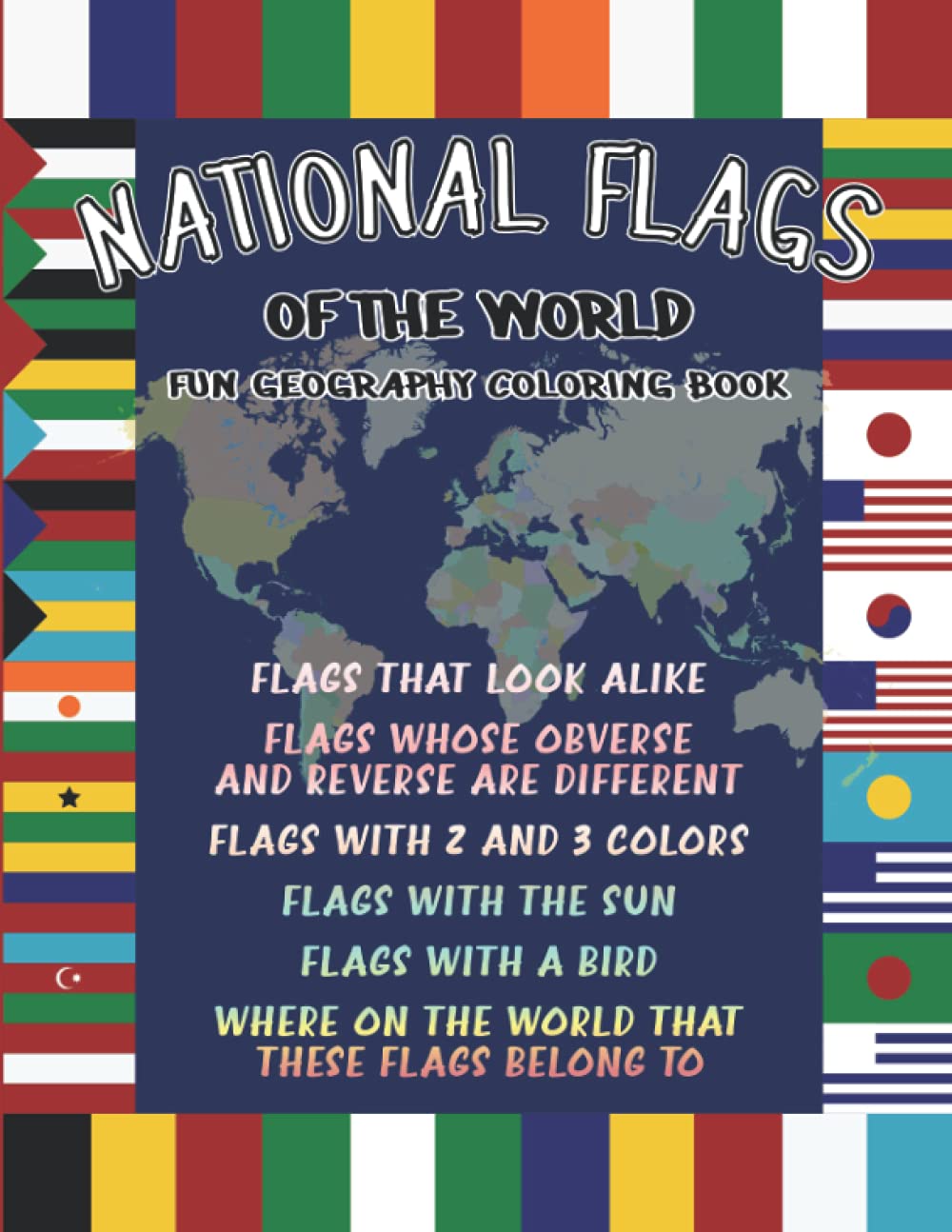 Buy National s of the world Fun geography coloring book World and