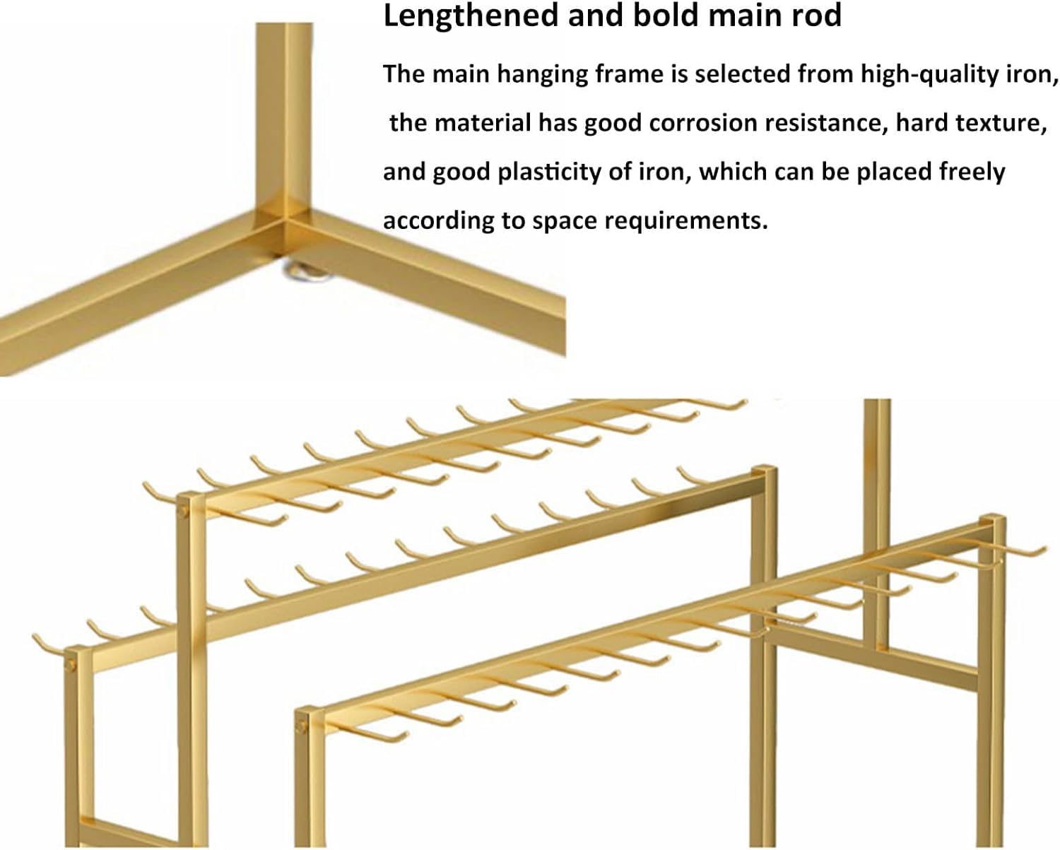 Präsentationsständer for Gürtel, Schals, Taschen, Schmuck, 3-stufiger Krawattenständer aus Metall for den Einzelhandel, Kleiderständer, Schal-Organizer, Schirmständer