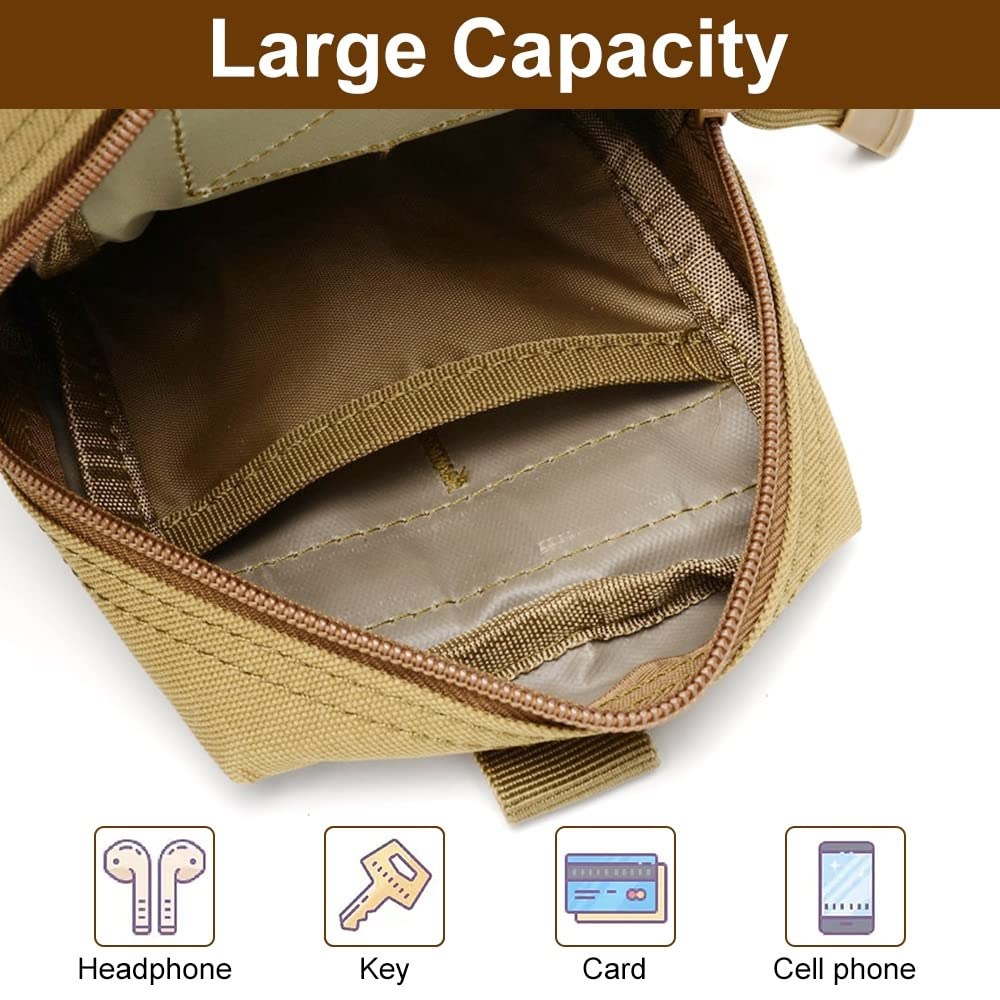 2 bolsas tácticas laterales para perro, bolsa de sillín de nailon 1000D Molle para arnés táctico para perro
