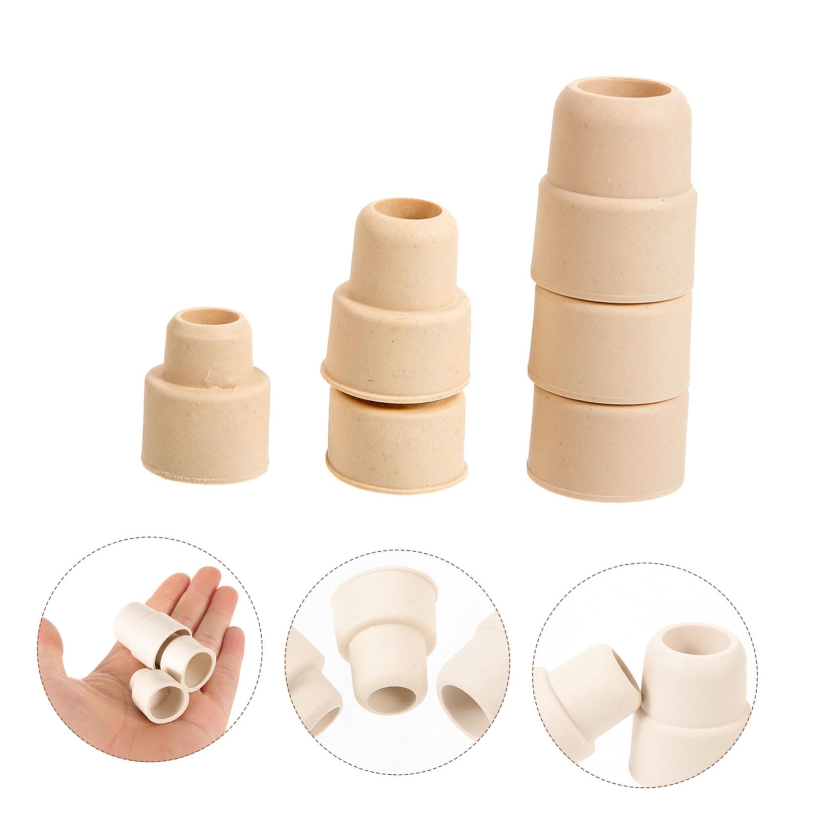 MAGICLULU 4 Ensembles Lot De 4 Compacts Pour Tubes Verrerie Appareils De Laboratoire Tubes À Essai Flacons Pichets Accessoires Pour La Maison Caoutchouc Naturel 30 pièces * 4