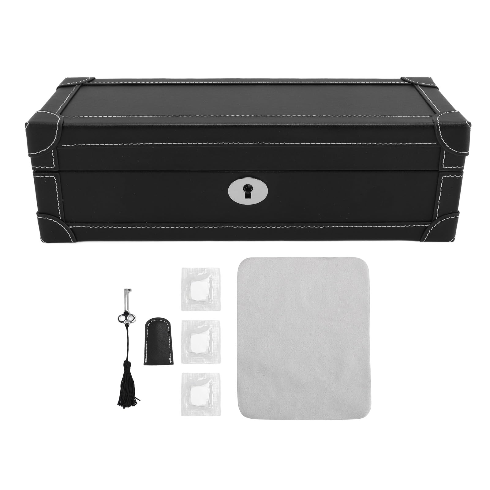 GOWENIC Organizer na biżuterię w Etui na Zegarek | Pudełko do (BLACK)