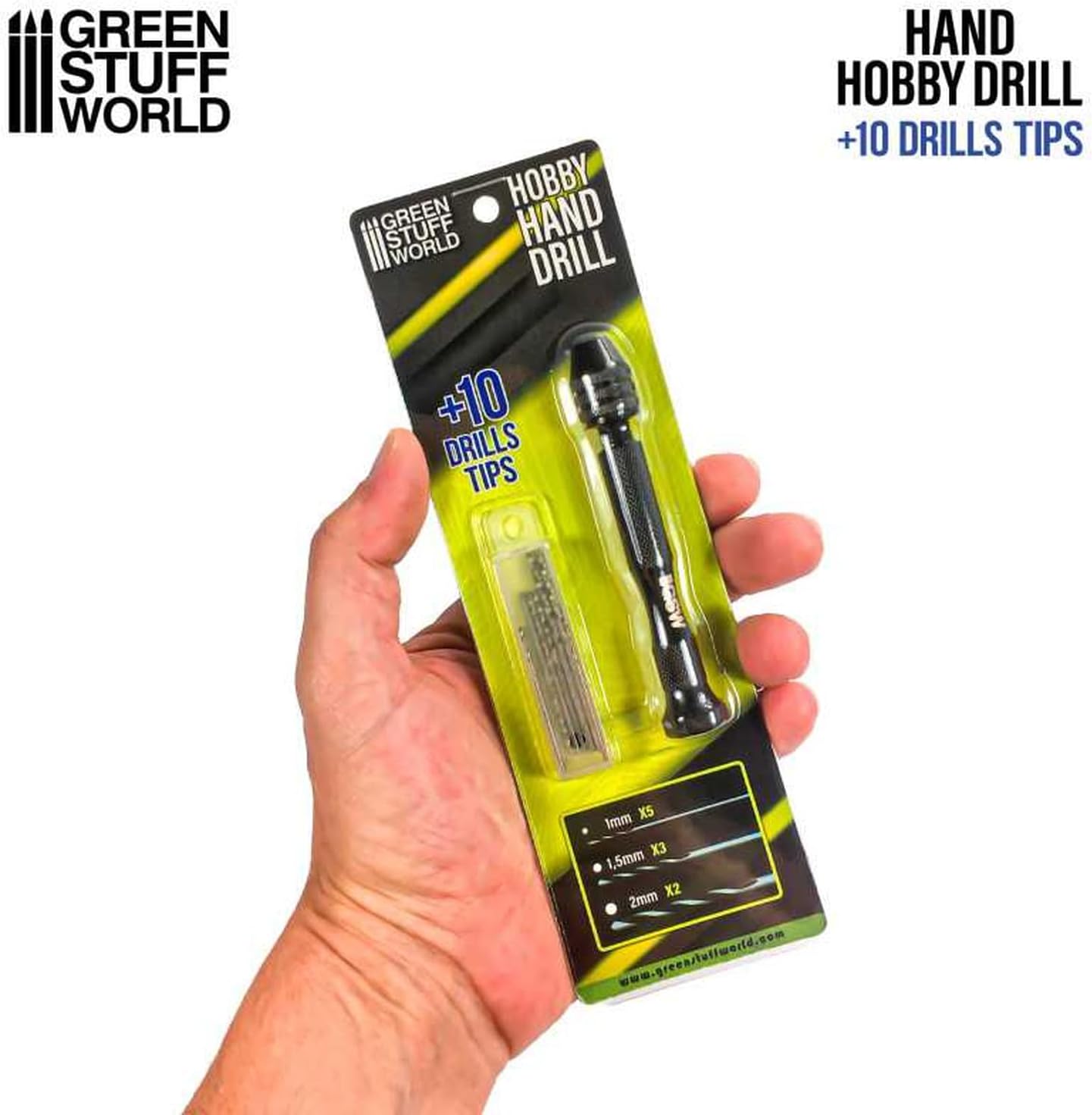 Green Stuff World Hobby Hand Drill w/Bits
