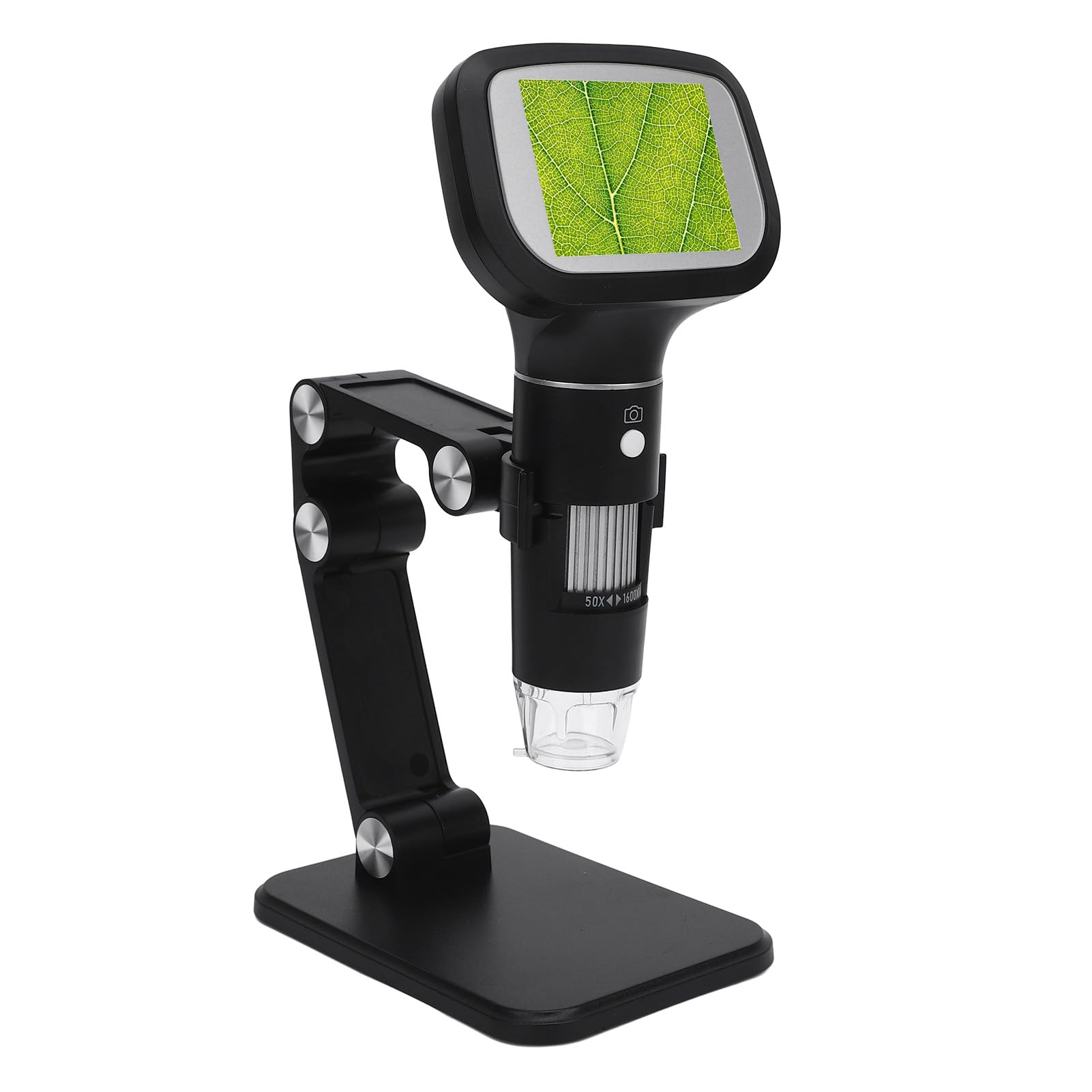 Microscopio Portátil, Alcance Digital Compacto de Mano para Uso Educativo con Pantalla IPS y Batería Recargable