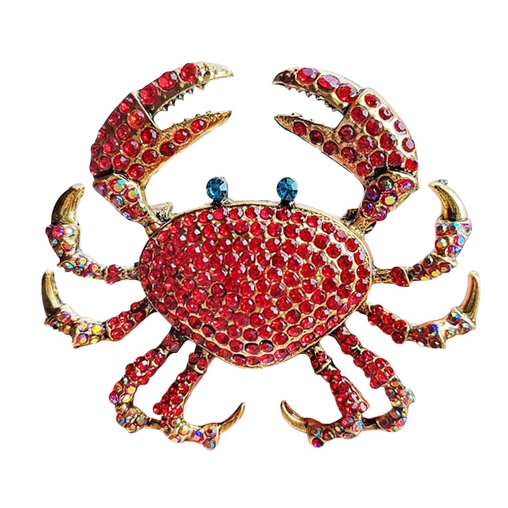 Multi-color Crystal Starfish Brooches Pins for Women/Men/Child corsage Faux Pearls Brooches Hats Bags Clothing Decorations Accessory-image-7