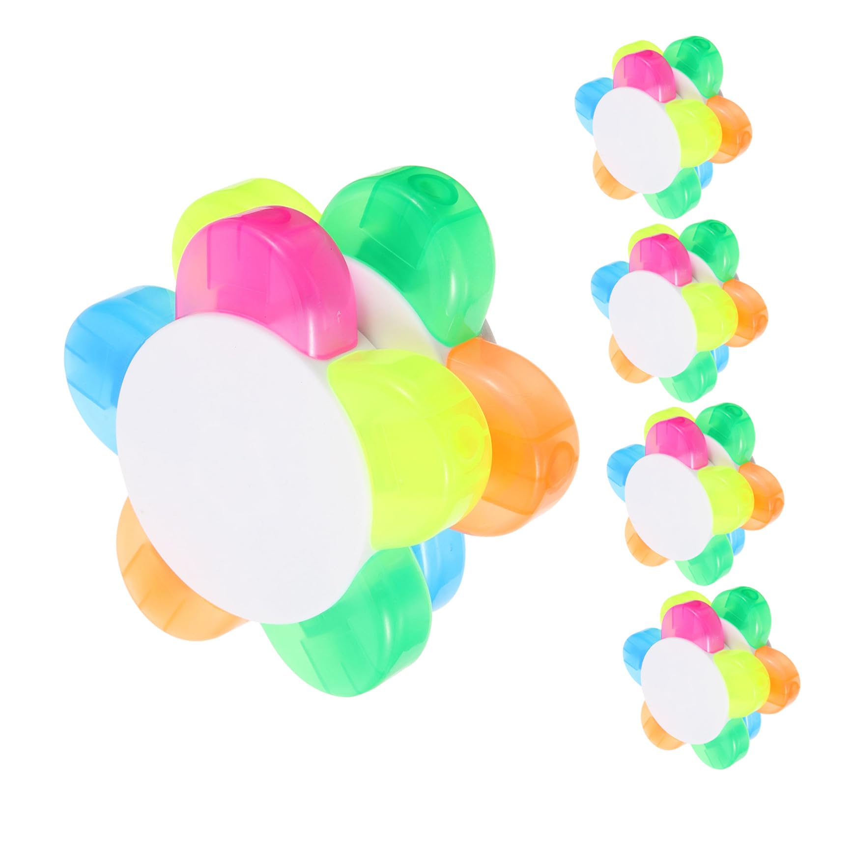 10 Stück Blütenblatt-textmarker Farben Fluoreszierende Schräge Spitze Kleine Handliche Marker für Schule Büro Notizen Ergonomisches Design Platzsparend für Gruppenarbeit
