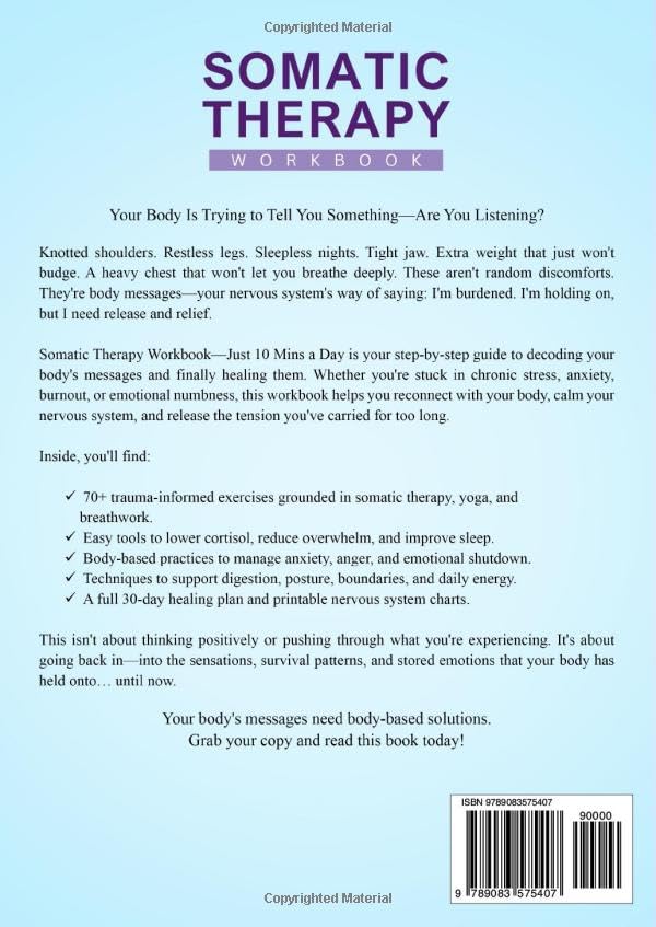Somatic Therapy Workbook (Just 10 Mins a Day): 70+ Exercises to Manage Stress, Heal Trauma & Balance Hormones — A Somatic Yoga & Breathwork Toolkit ... & Vagus Nerve Support (Heal, Feel, Thrive) - Image 2