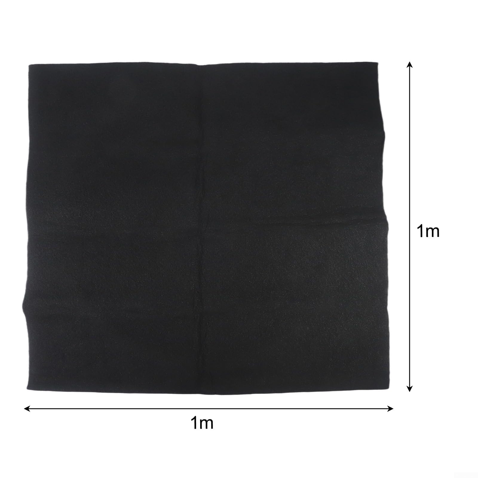 Hoja de filtro de carbón para campana extractora, 100 cm x 100 cm x 5 mm, 10 mm, carbón activado para atrapar grasa y aire fresco de la cocina (1 m x 1 m x 10 mm)