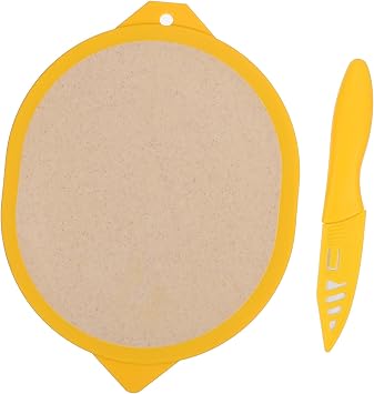 Irregular Shape Fruit Cutting Board Made of Straw Fiber, Portable and Practical Chopping Board for Kitchen Food Preparation, Eco-friendly Lemon Design Suitable for Home Use