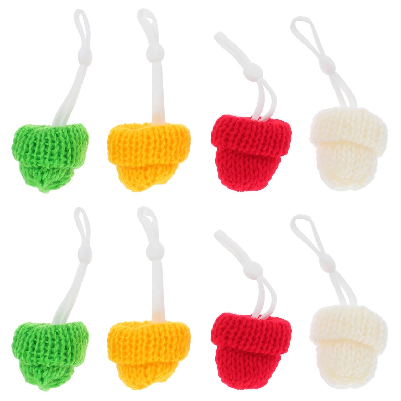 VILLFUL Adjustable Woolen Yarn Pet Hats Lightweight Lizard Decorative Caps with Elastic Strap for Small Reptiles Bearded Dragons 8 Pack