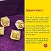 Haxtec Glitter DND Dice Set 7PCS Polyhedral D D Dice for Roleplaying Dice Games Compatible with Dungeons and Dragons-Gold Glitter Dice