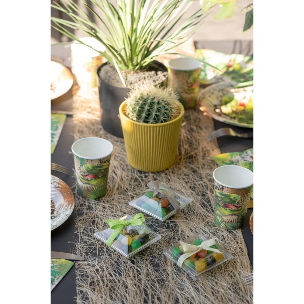 Santex 7286-99, Pack of 10 T-Rex Dinosaur Cups, Green, 99 Unité (Lot de 1) - Image 2