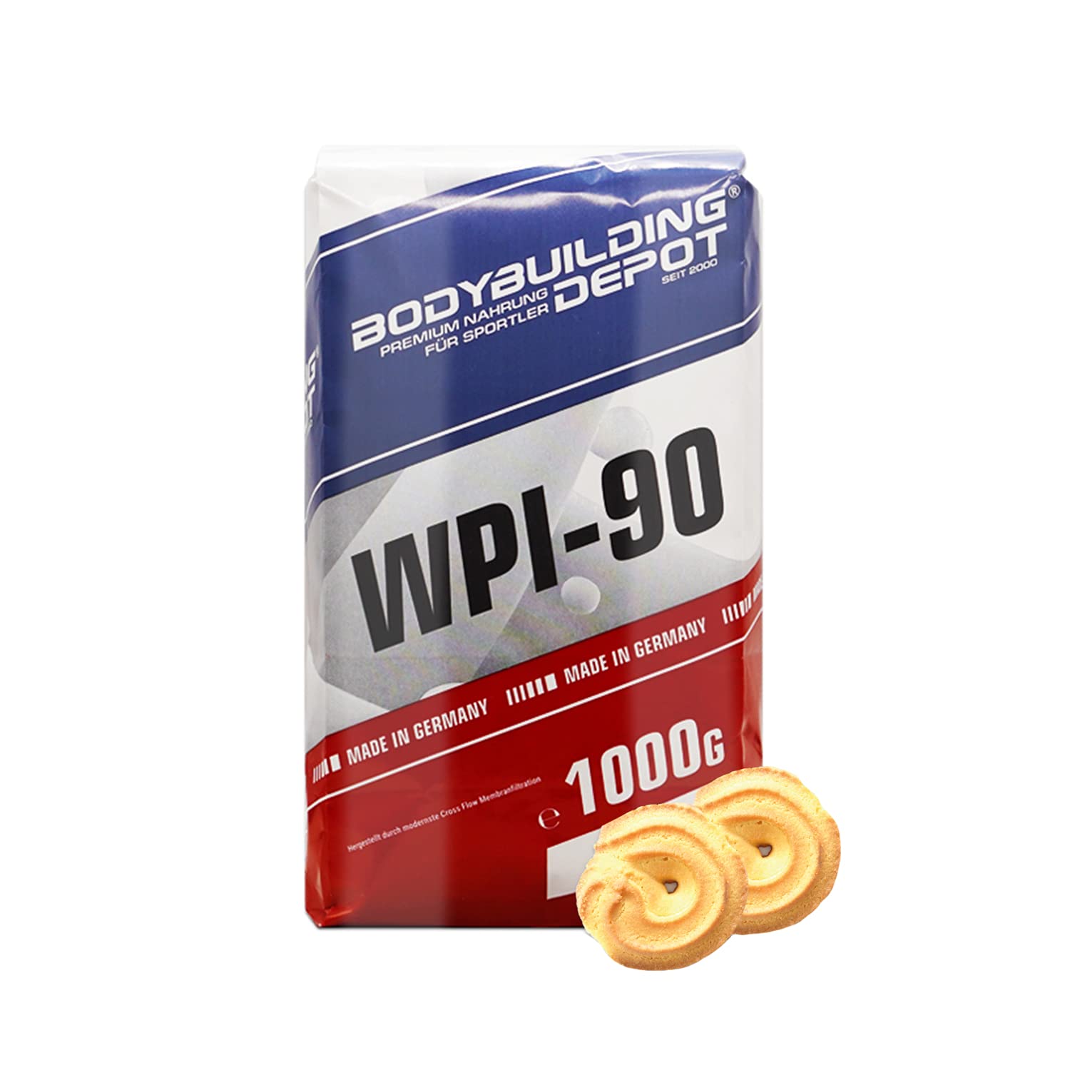 Bodybuilding Depot Whey Protein Isolat 1kg Butterkeks – Produktbeschreibung