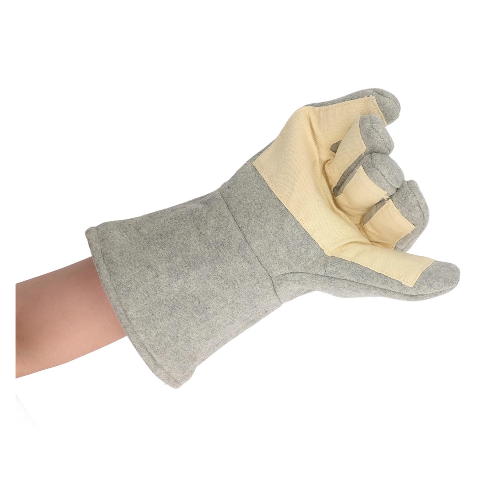 ZK30 1 Pair Heat Resistant Gloves Separate Fingers Hot Proof Mitts Tool for Working Welding luvas de soudure