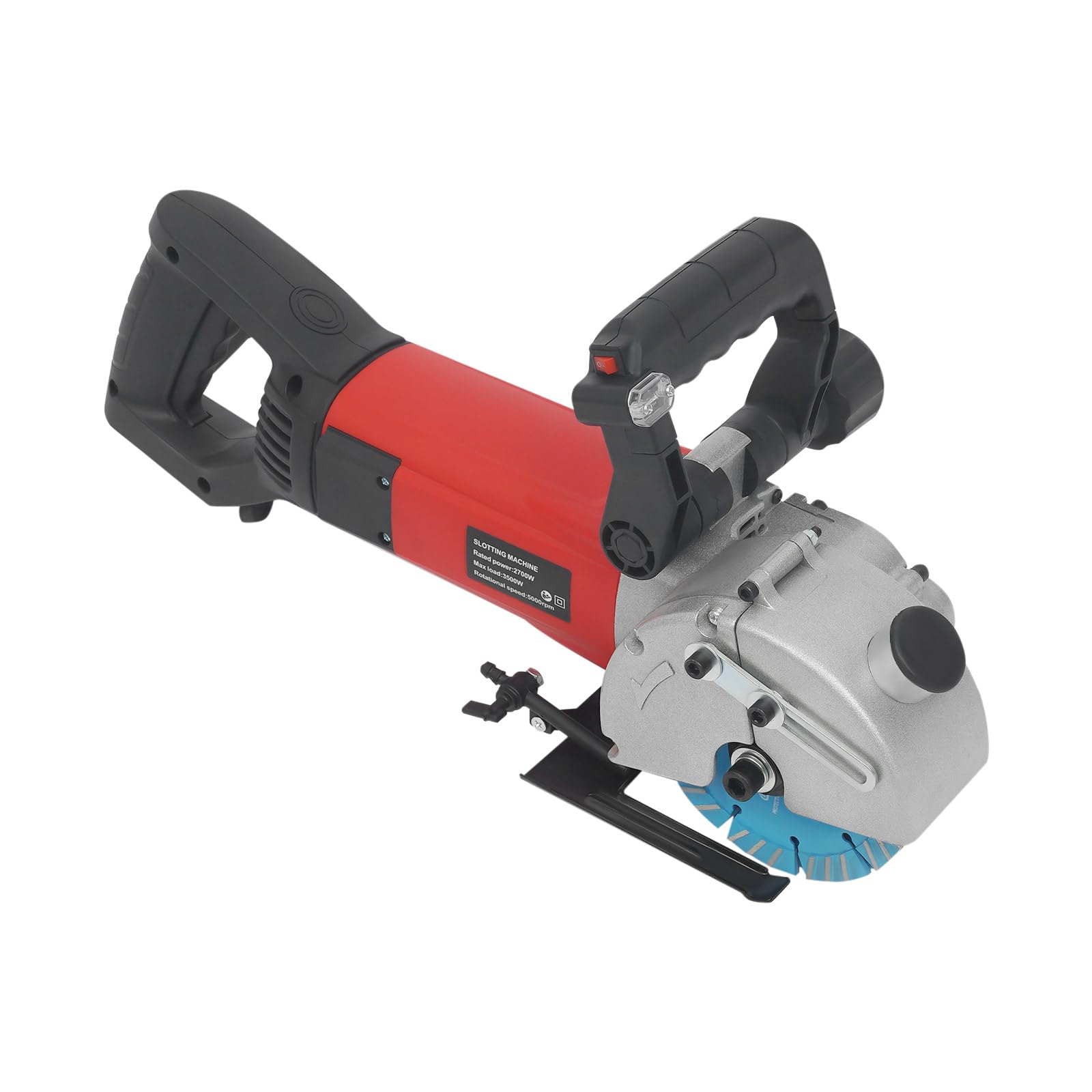 Fresadora eléctrica para muros y hormigón, 3500 W, con guía láser, 5000 rpm, profundidad máxima de ranura y ancho 40 x 42 mm, 133 mm, hojas de sierra para ladrillo, hormigón, mármol
