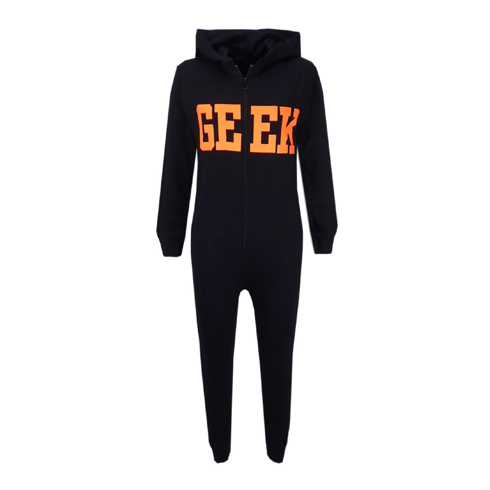 A2Z 4 Kids® Enfants Unisexe Filles Garçons Geek Imprimer Encapuchonné Onesie Coton & Viscose Tissu Nouveau Âge 7 8 9 10 11 12 13 Ans