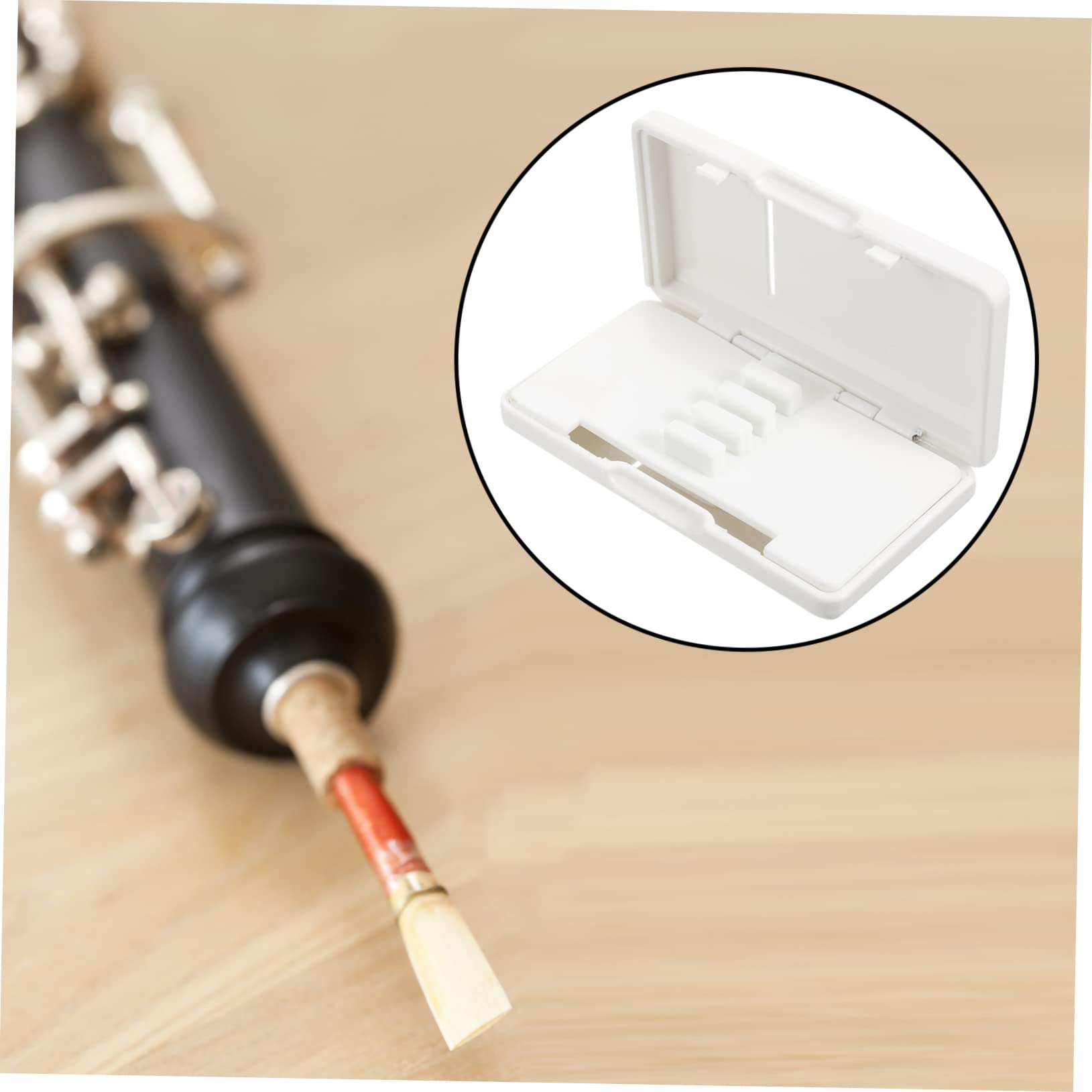 BESTonZON Oboe Reed Case Slot Storage Box for Oboe Reeds Lightweight Holder for Easy Carrying and Protection present for Oboe Players Compact and Durable Design