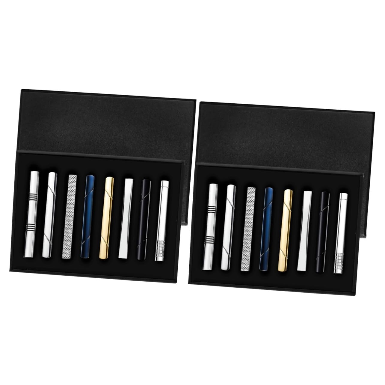 Veemoon Conjunto De Pasadores De Corbata Accesorios Azul Atar Acortar- Clips De Pajarita Clips De Corbata Para Hombres Únicos Clip De Corbata De Los Hombres Cobre