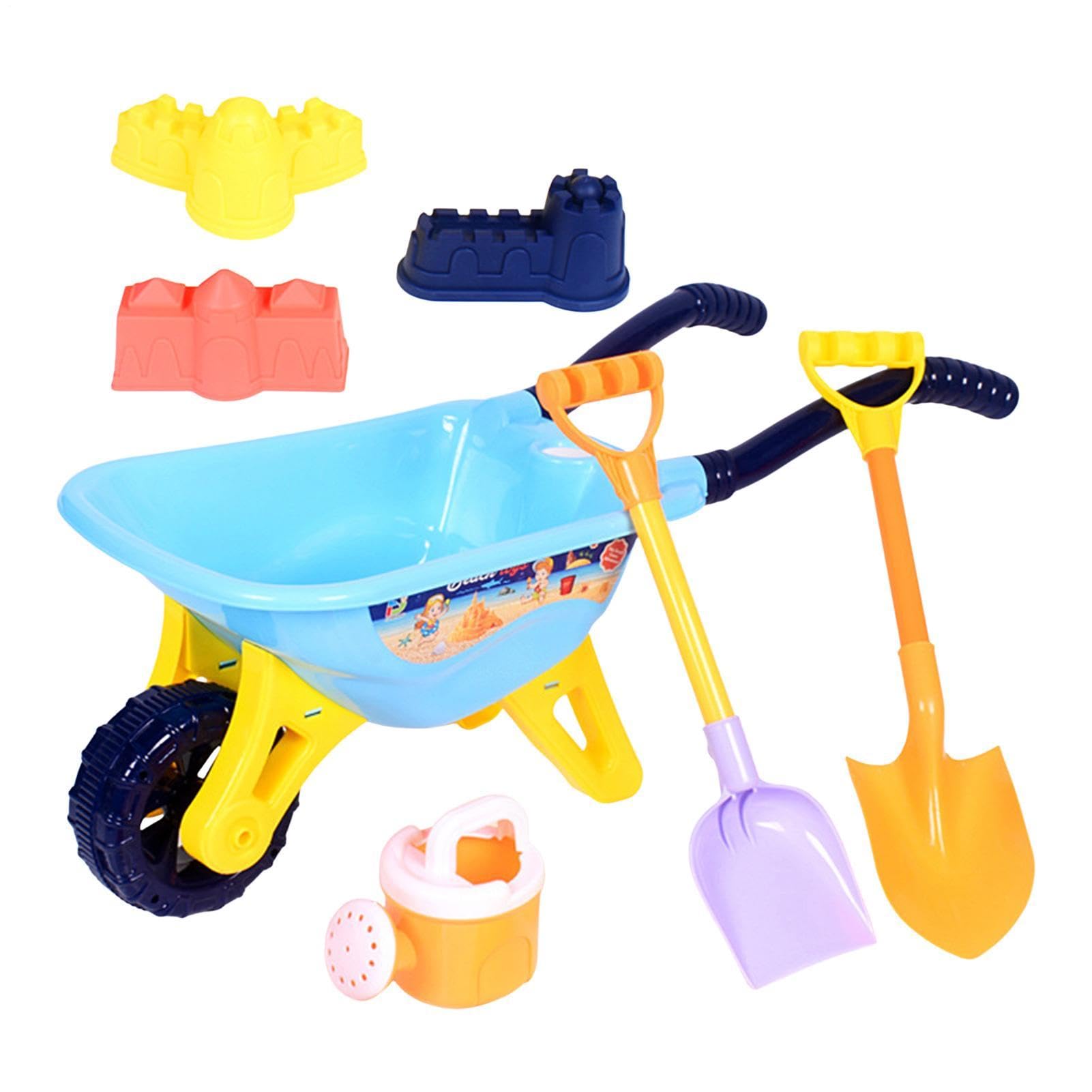 Giocattoli da Spiaggia per Bambini 7 Pezzi Secchiello Rastrello e Formine | Giochi Sensoriali da Esterno per Feste Mare Giochi Piscina Giardino Campeggio Picnic Casa