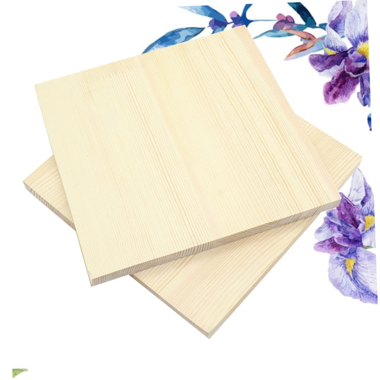 ARTIBETTER 2pcs Natural Rustic Wood Board Workbench for DIY Crafts Sculpture Clay Base Wood Cutout Bracket for Home Decoration and Creative Projects